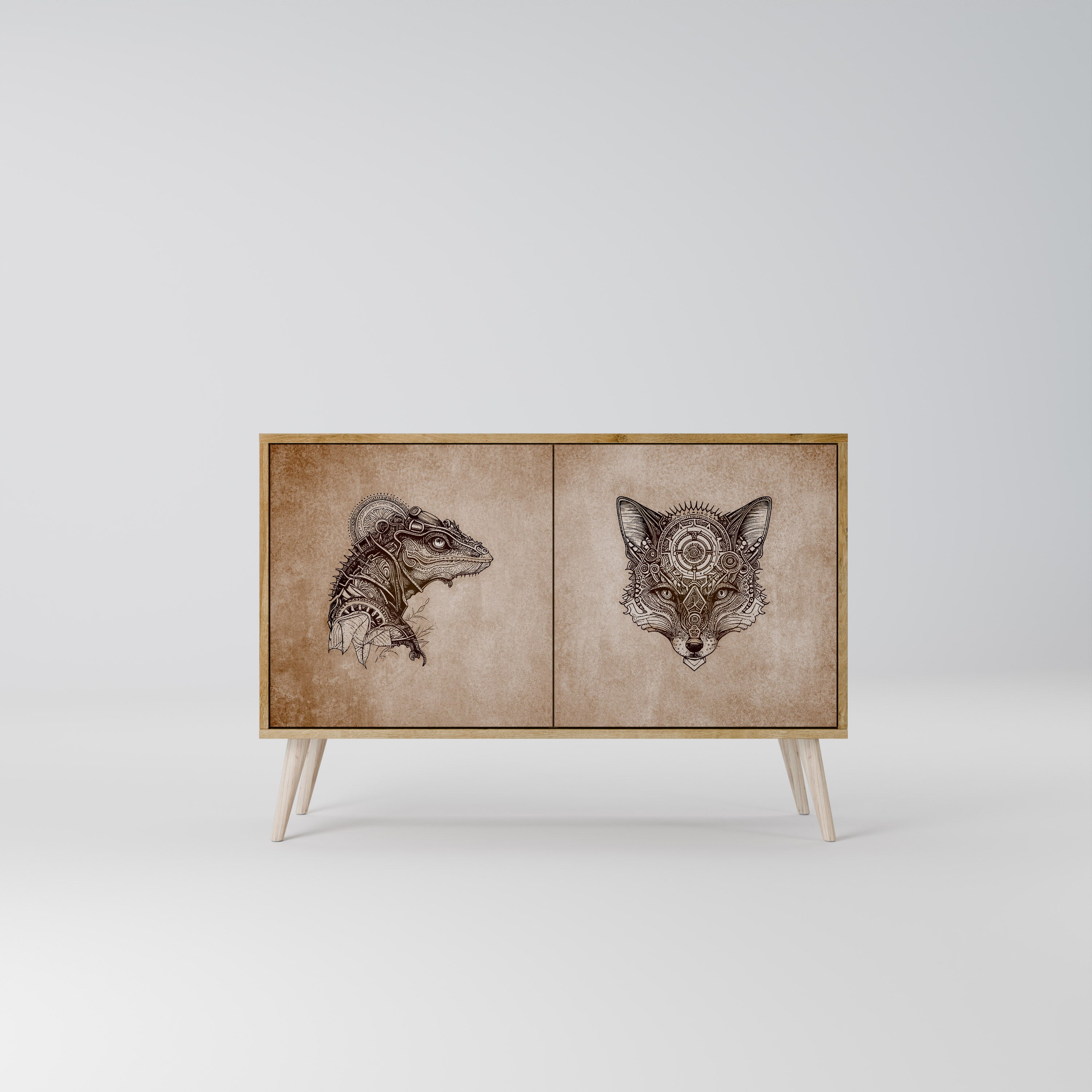 STEAMPUNK CLAN 2-Door Sideboard
