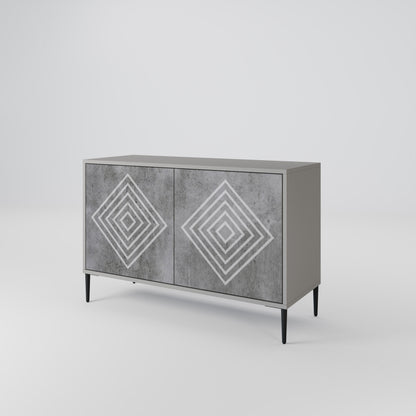 POLYGONAL ARTISTRY Dvoudveřová komoda