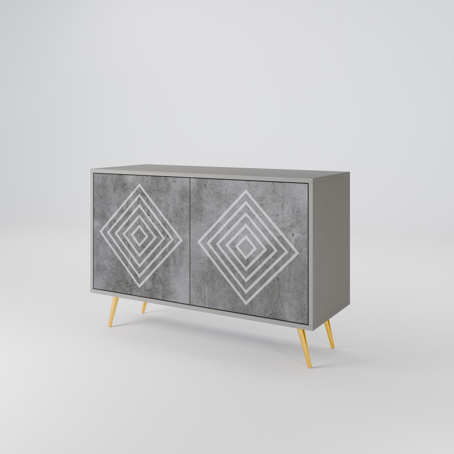POLYGONAL ARTISTRY Dvoudveřová komoda