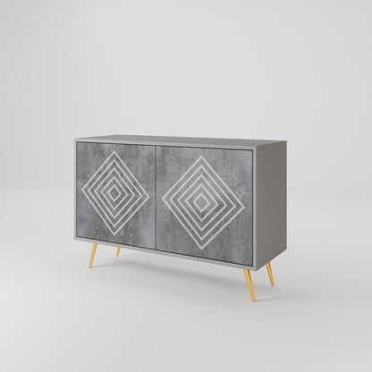 POLYGONAL ARTISTRY Dvoudveřová komoda