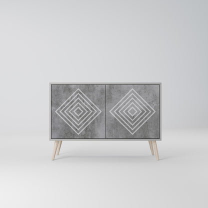 POLYGONAL ARTISTRY Dvoudveřová komoda