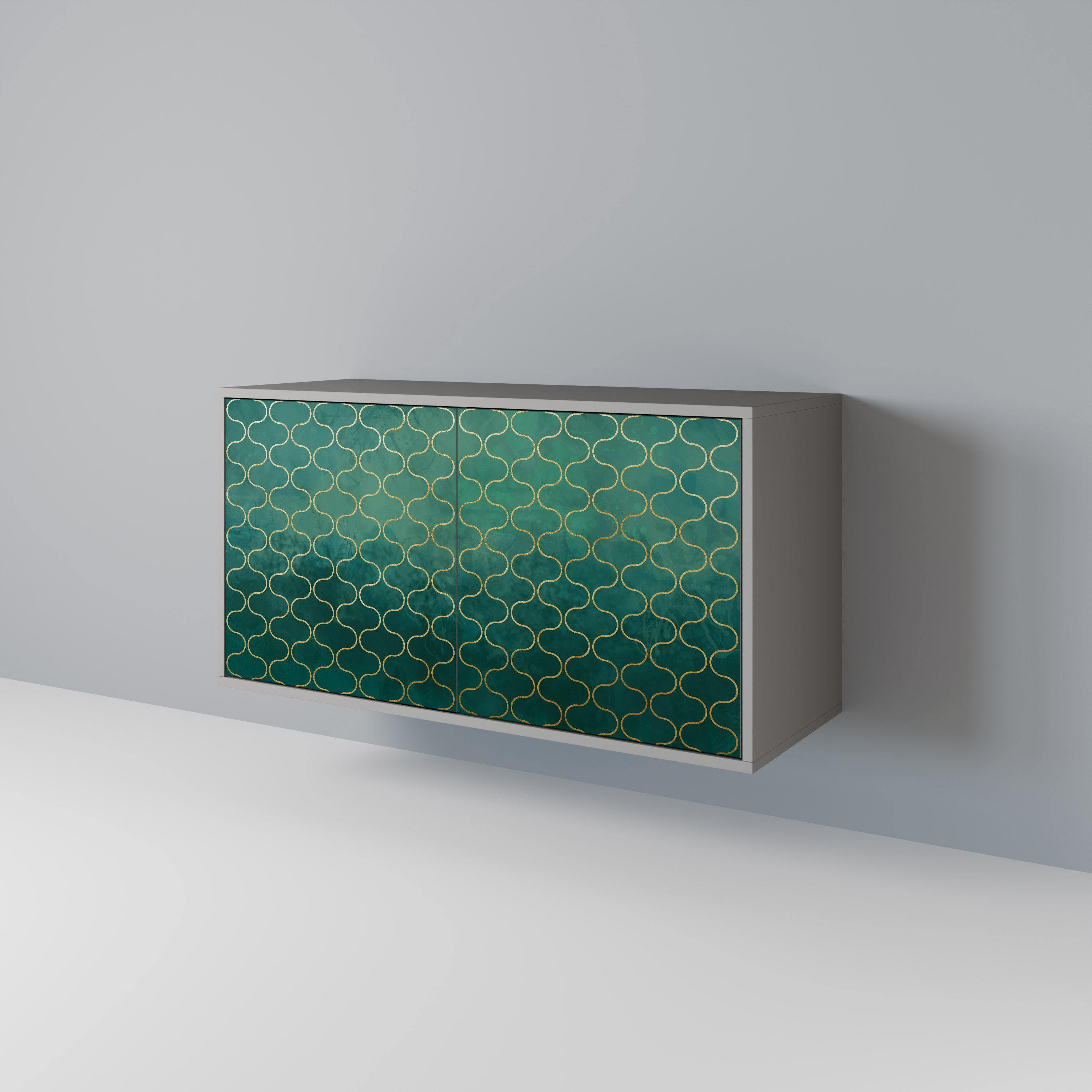 TESSELATED GREENERY 2-Door Sideboard