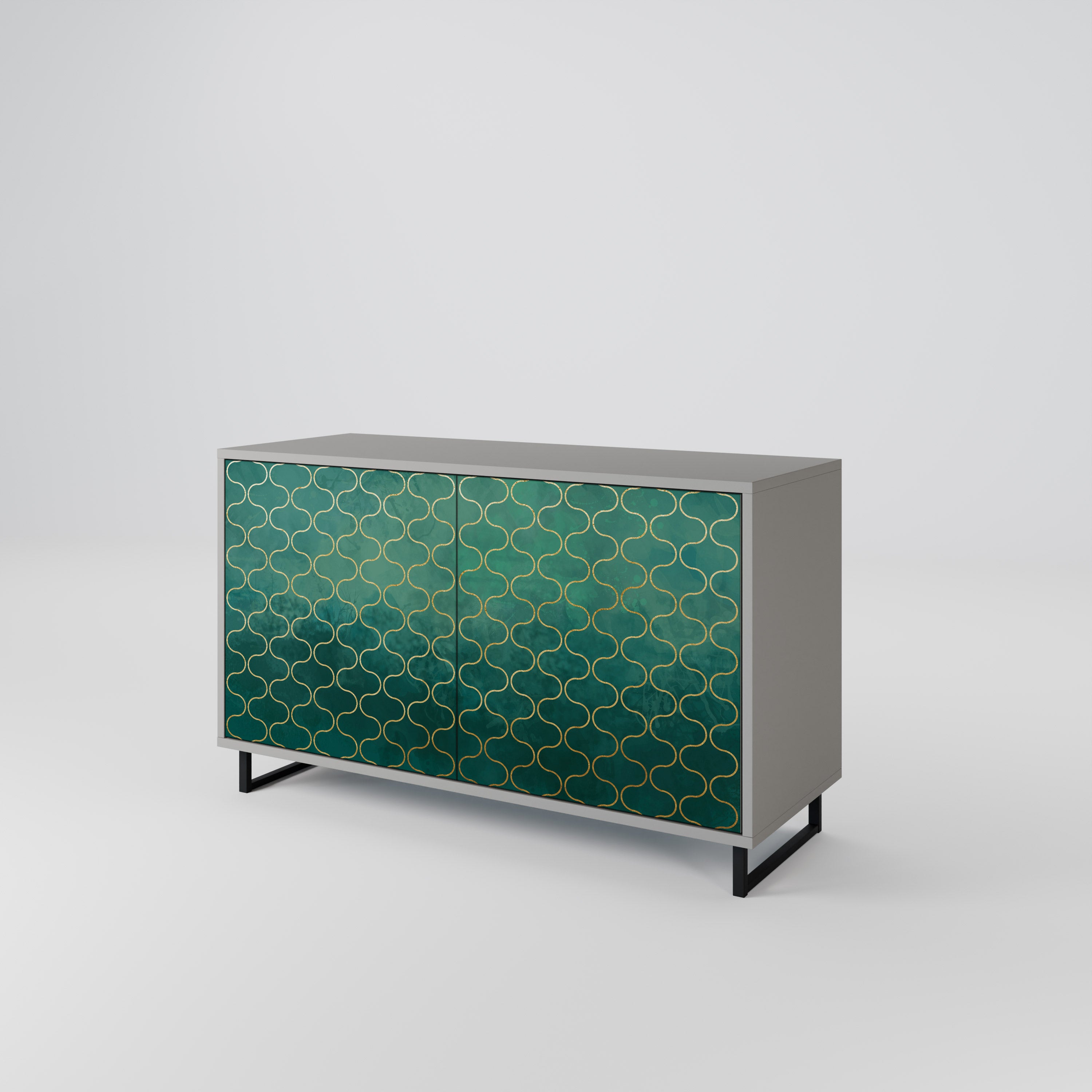 TESSELATED GREENERY 2-Door Sideboard