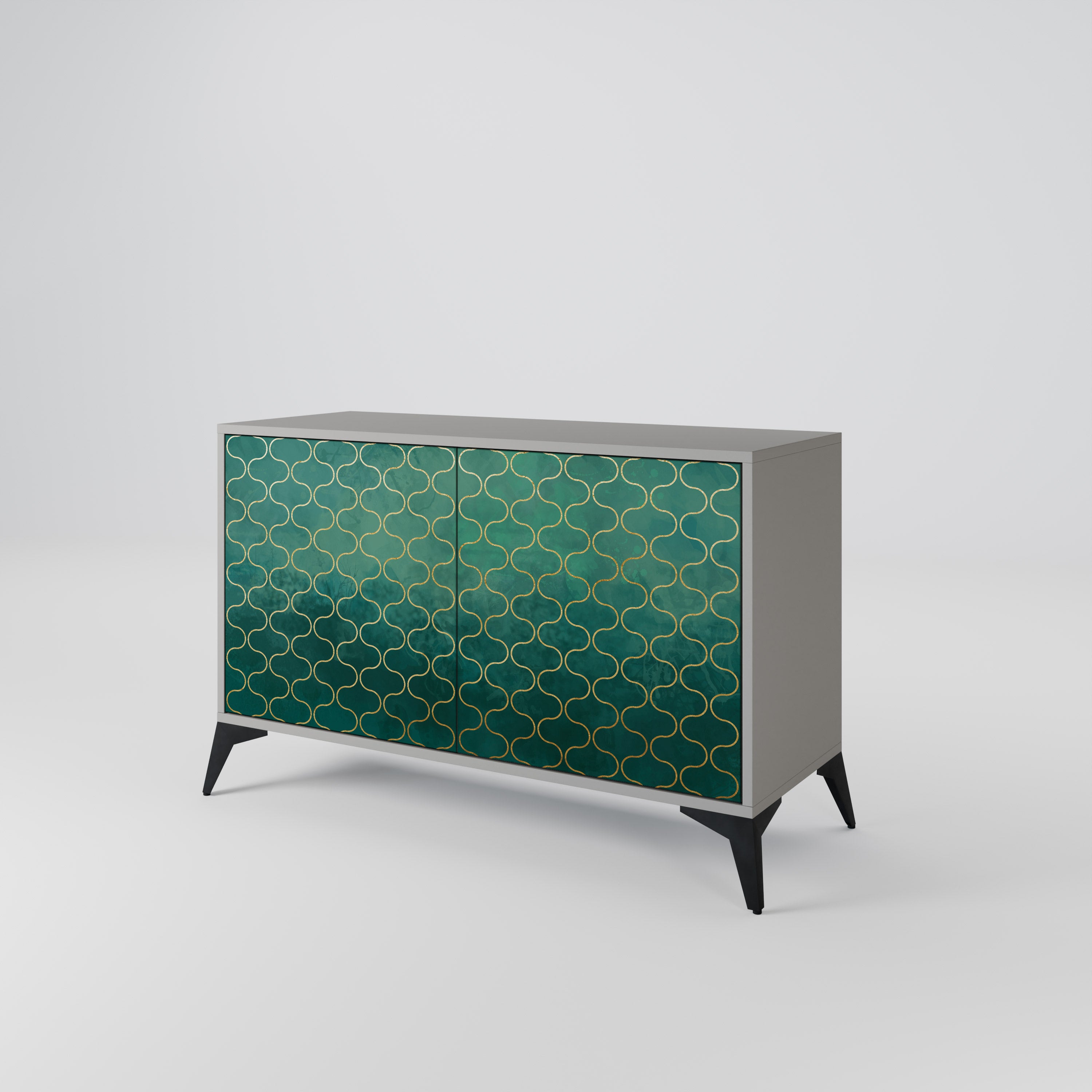 TESSELATED GREENERY 2-Door Sideboard