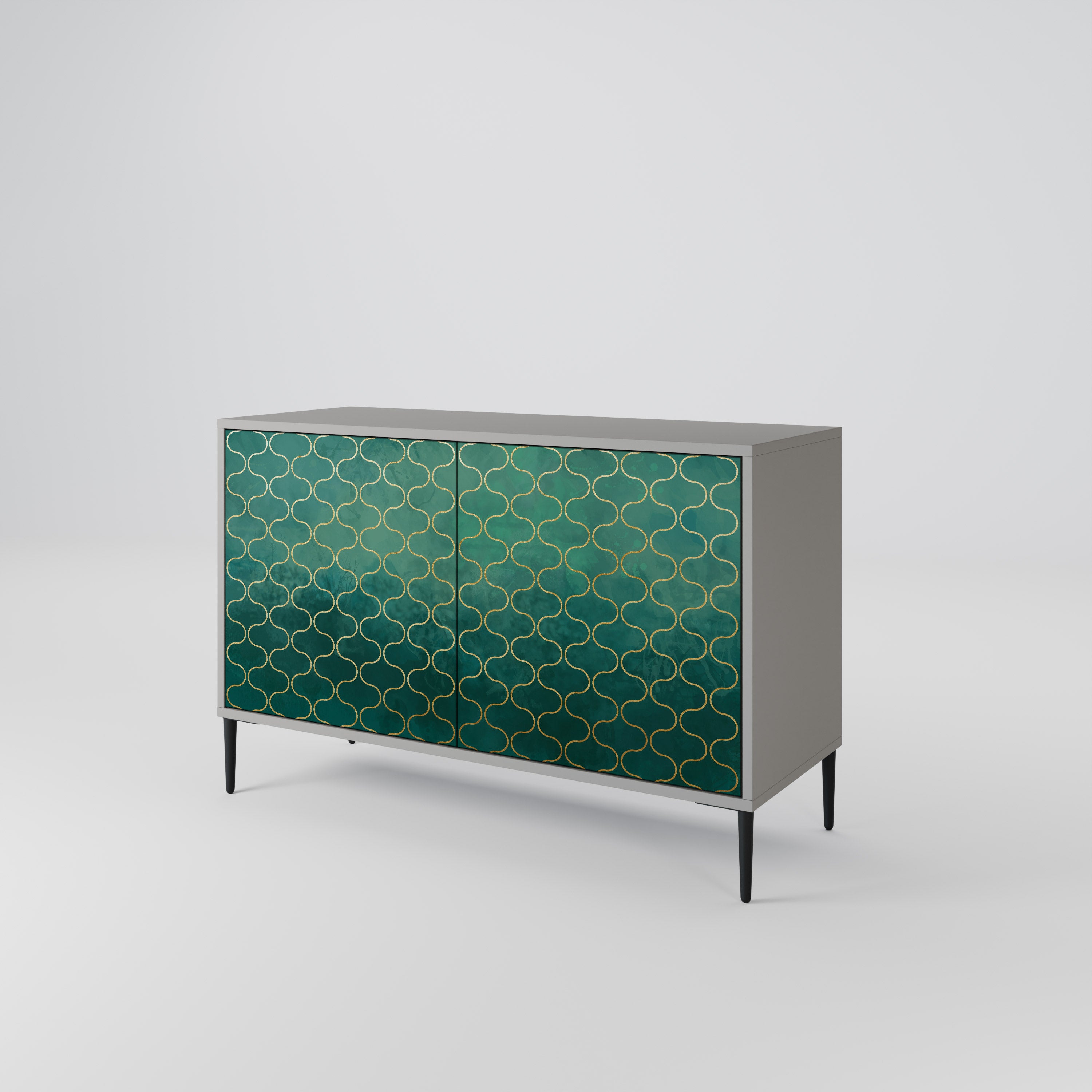 TESSELATED GREENERY 2-Door Sideboard