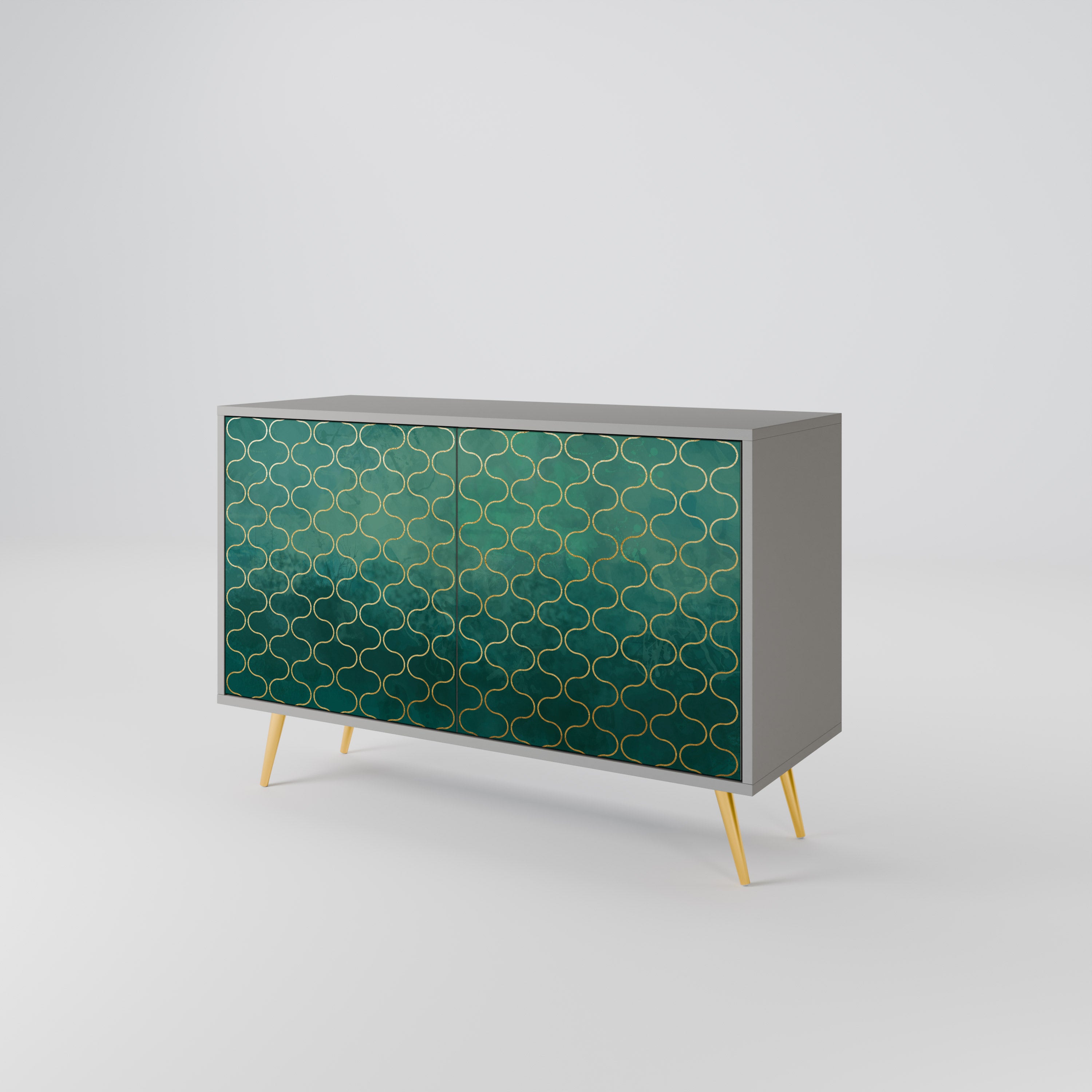 TESSELATED GREENERY 2-Door Sideboard