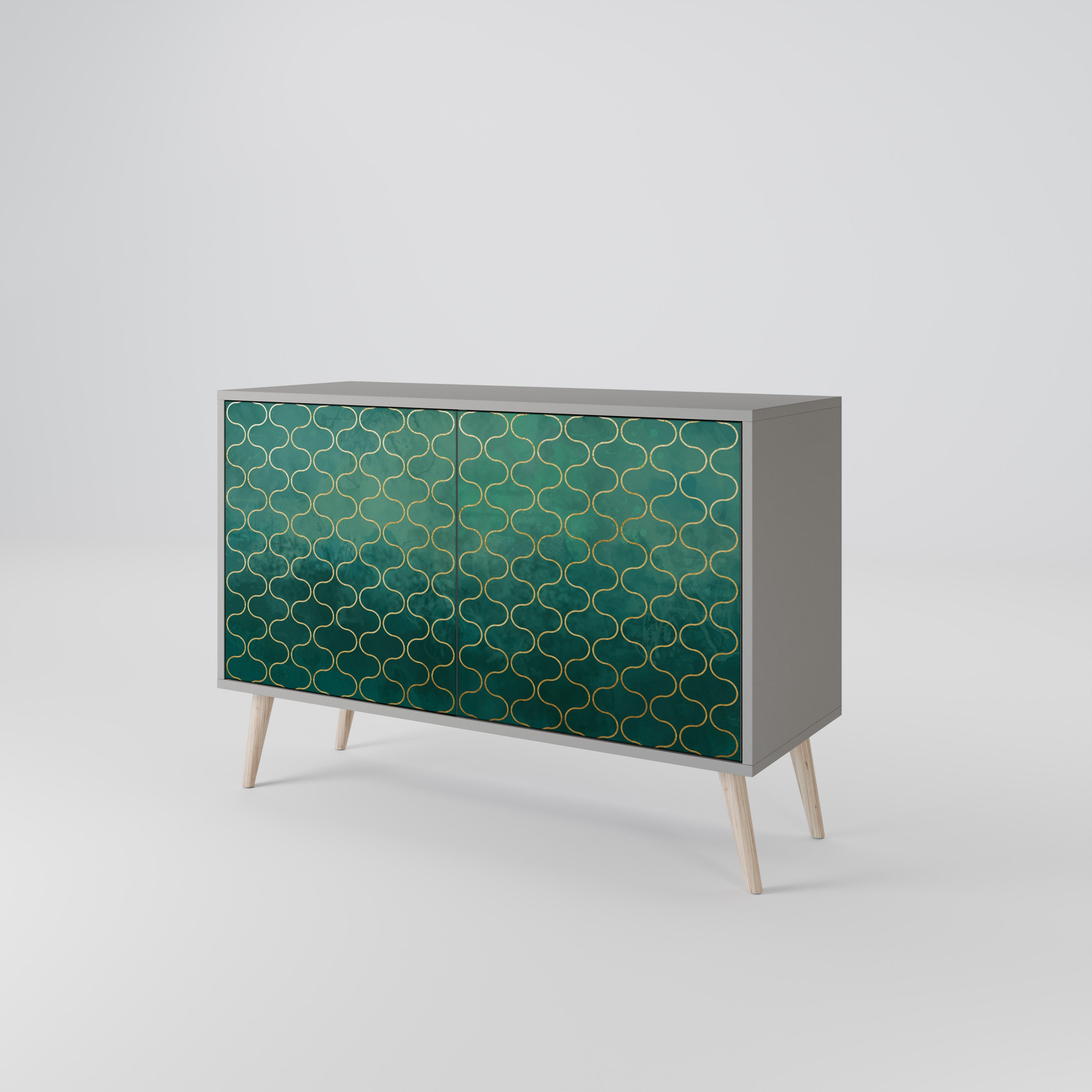TESSELATED GREENERY 2-Door Sideboard