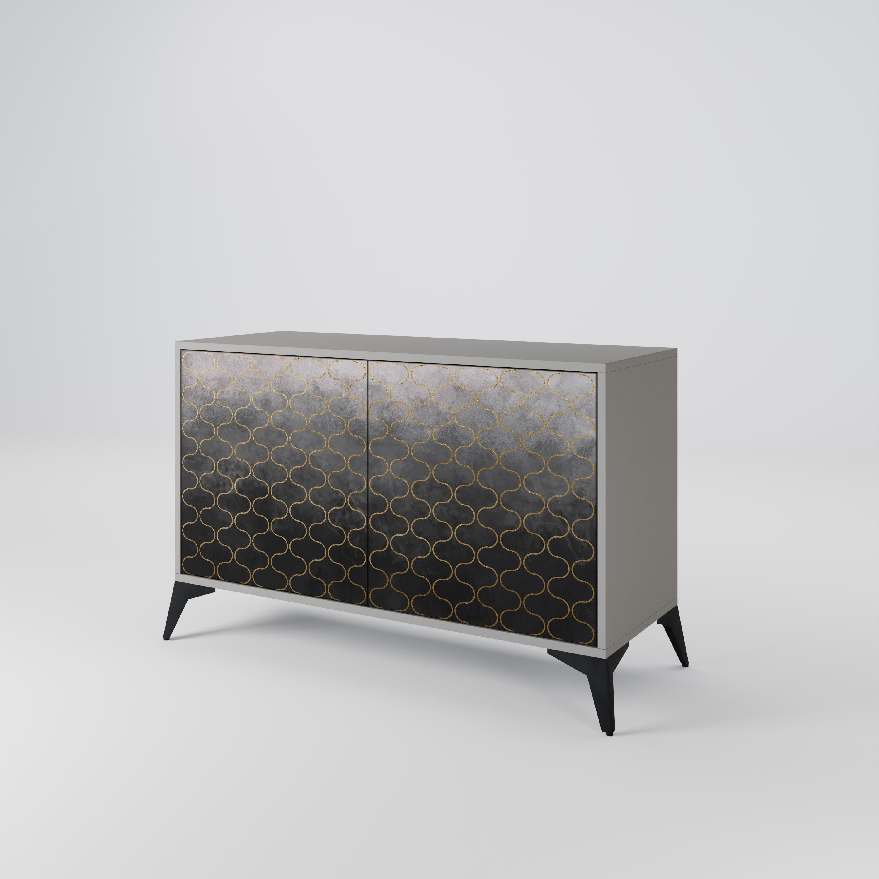 TESSELATED GRAYISH 2-Door Sideboard