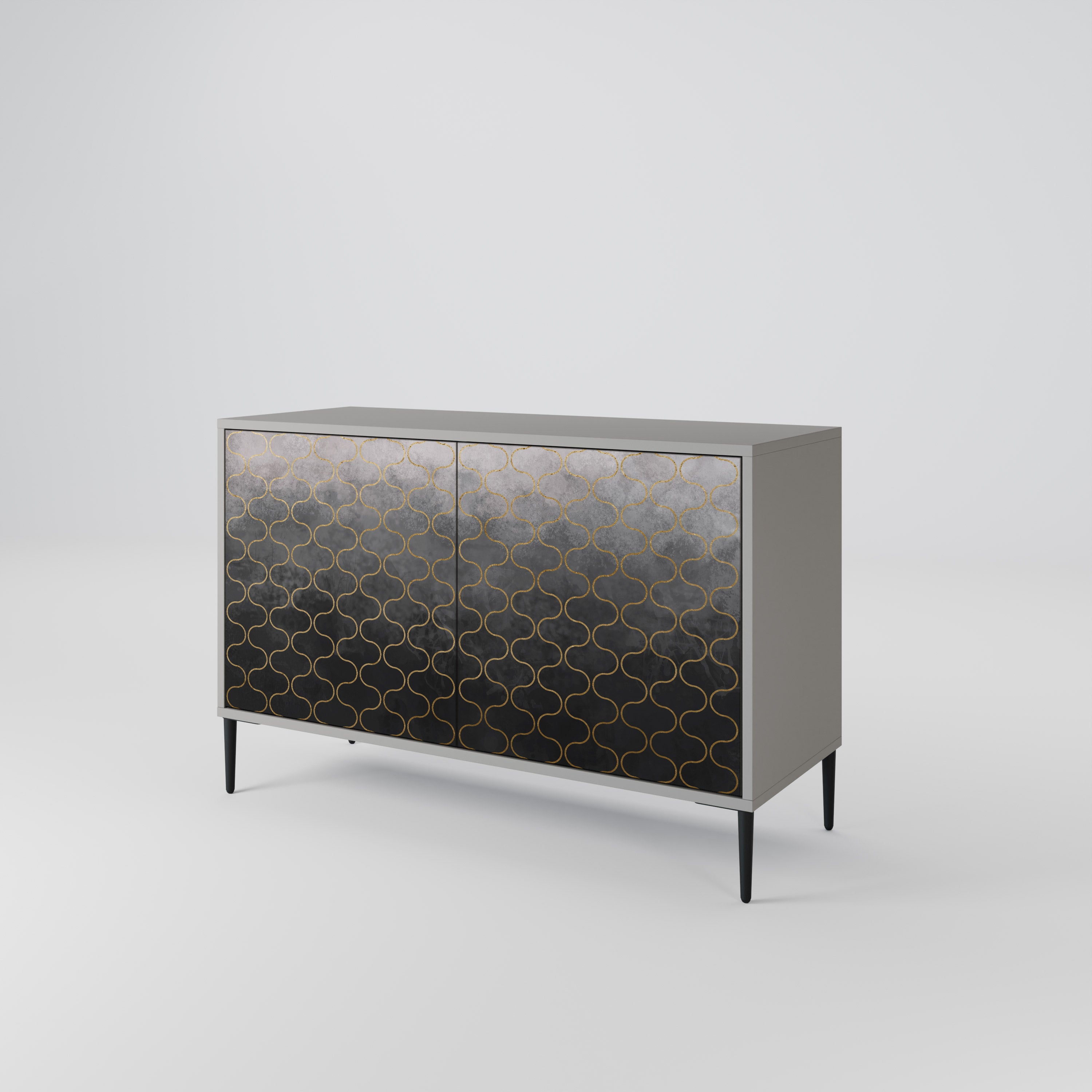 TESSELATED GRAYISH 2-Door Sideboard