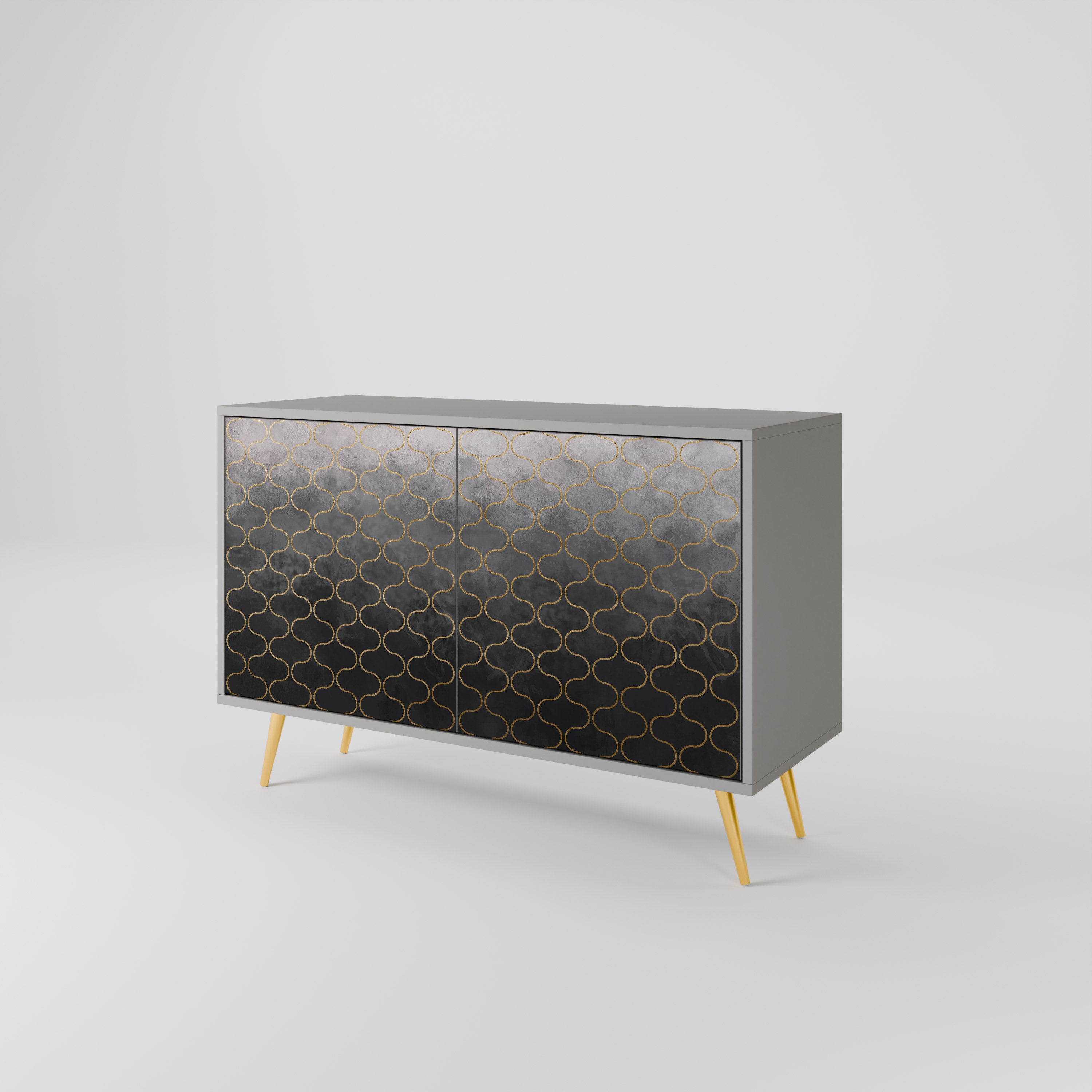 TESSELATED GRAYISH 2-Door Sideboard