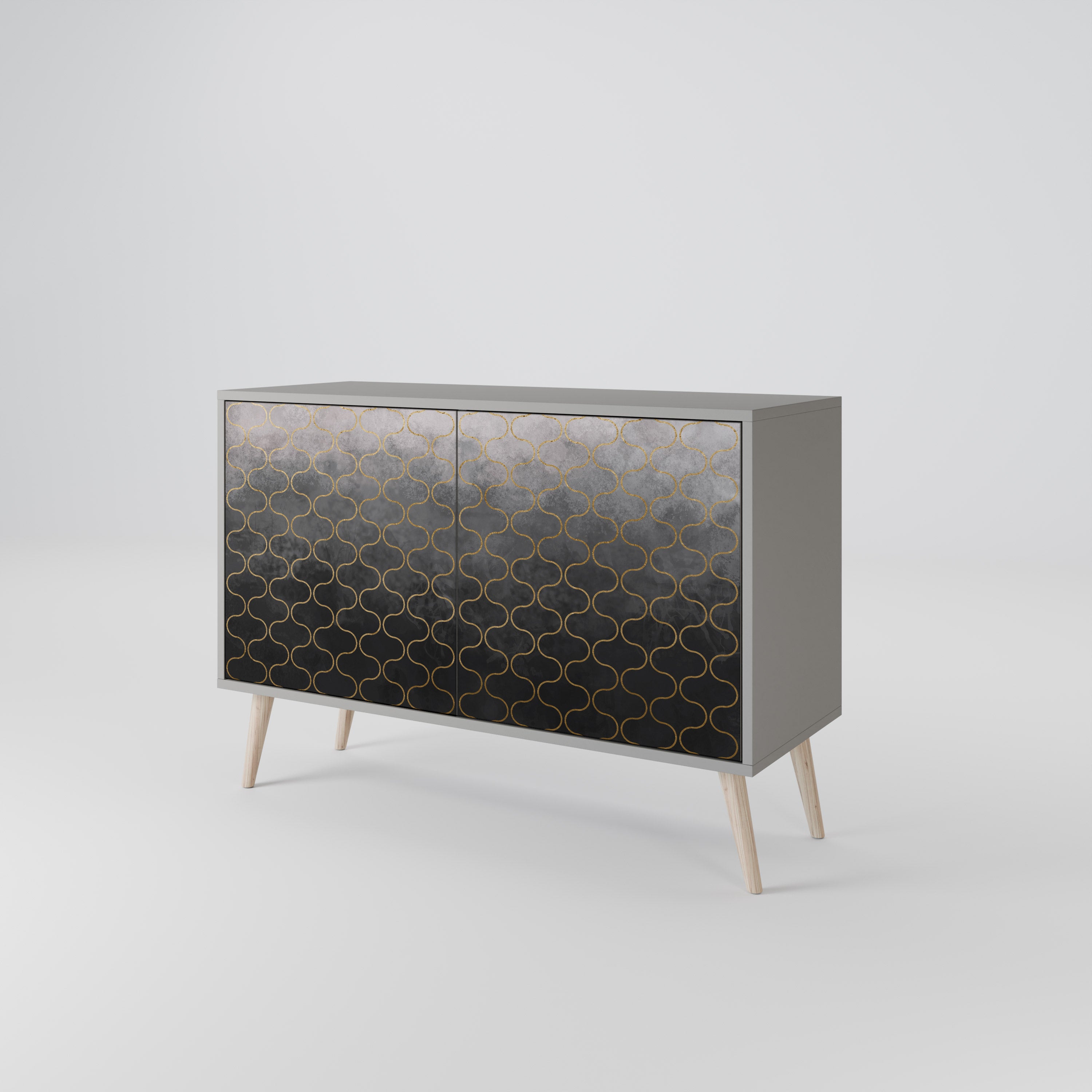 TESSELATED GRAYISH 2-Door Sideboard