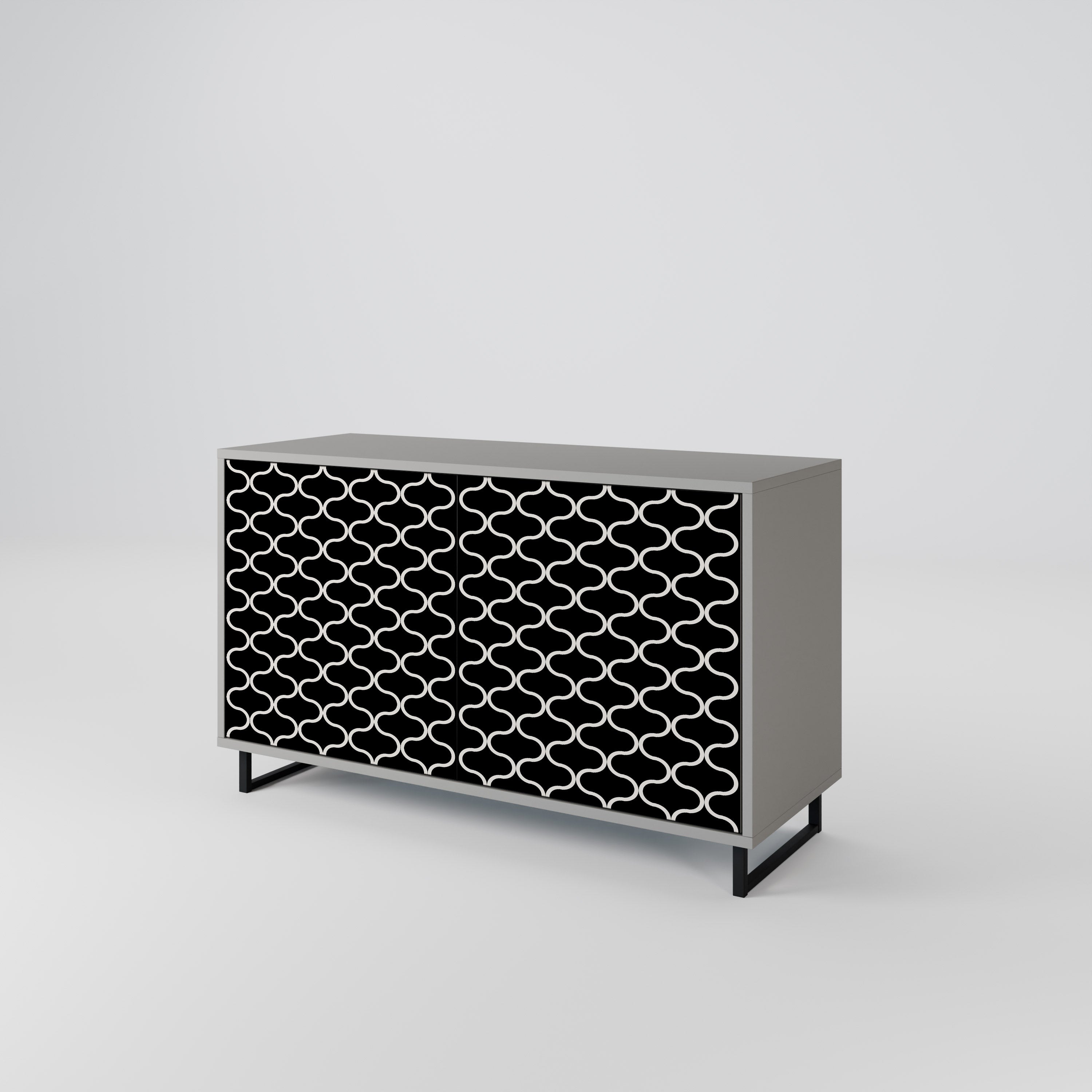 TESSELATED BLACKNESS 2-Door Sideboard