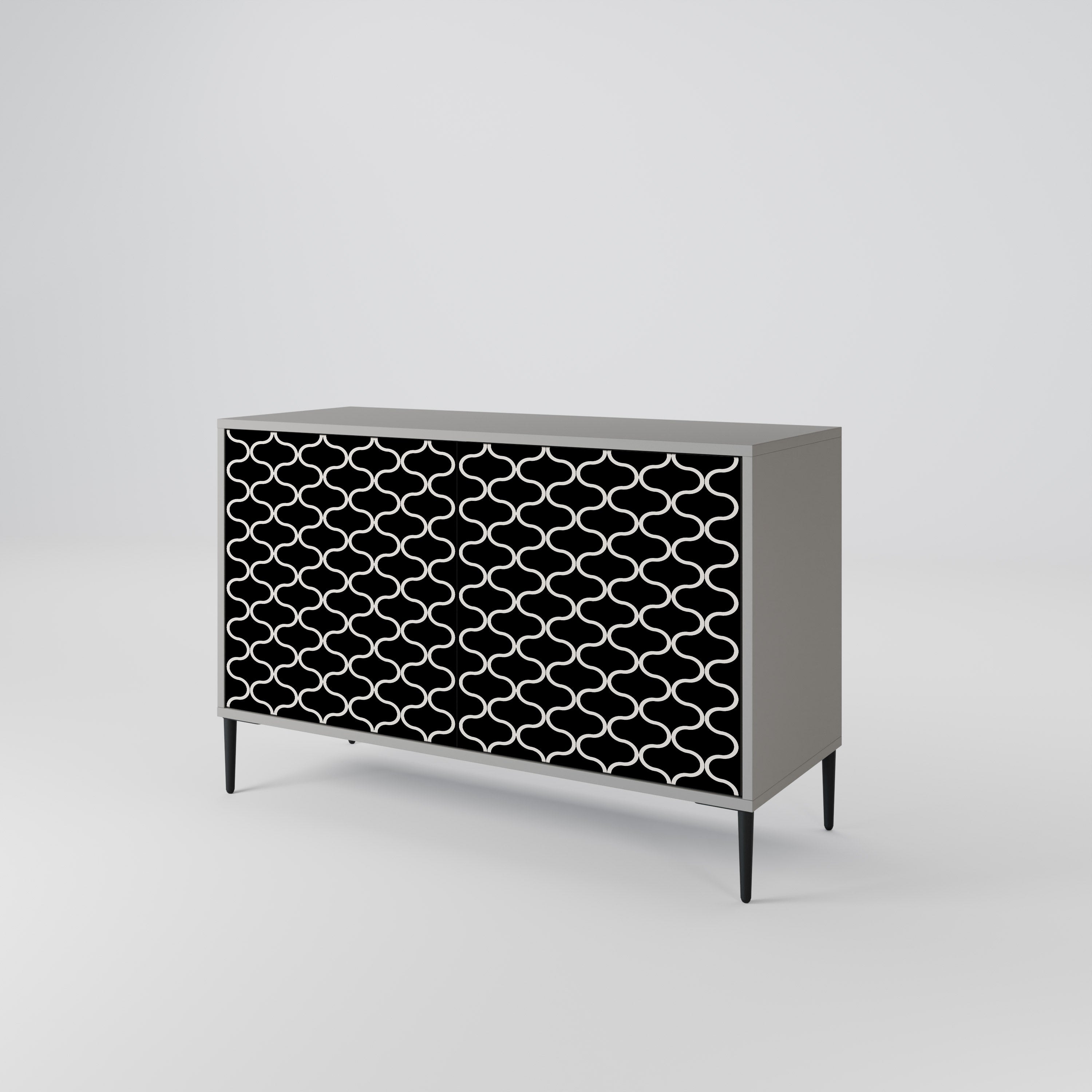 TESSELATED BLACKNESS 2-Door Sideboard