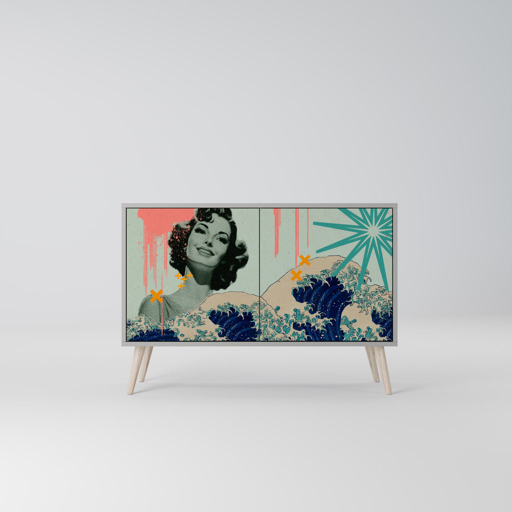 KANAGAWA BEAUTY Dvoudveřová komoda