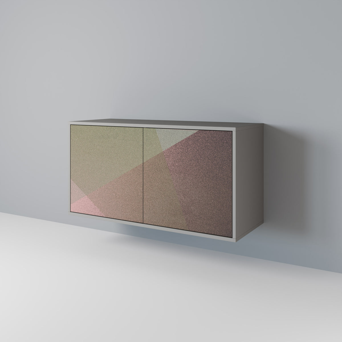BEIGE GEOMETRY Dvoudveřová komoda