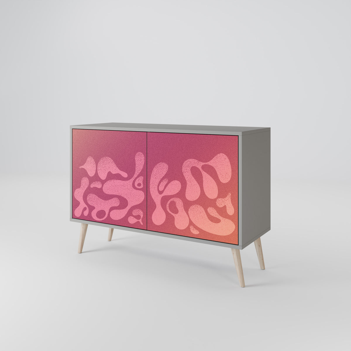 IRREGULAR PINK Dvoudveřová komoda