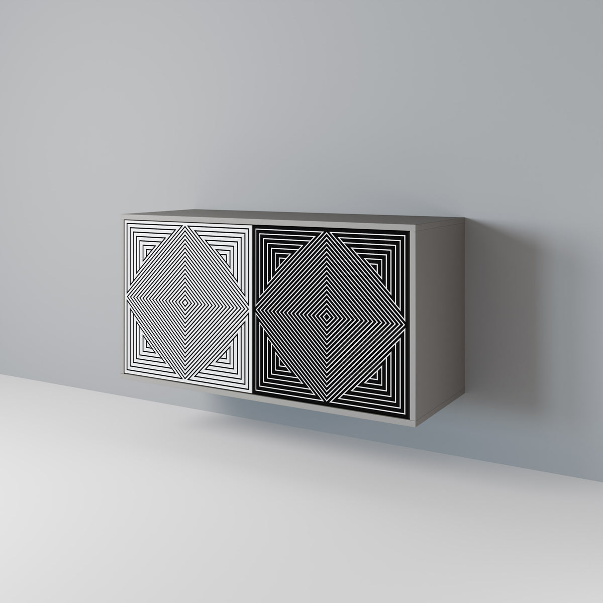 POLYGON ILLUSION Dvoudveřová komoda