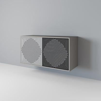 POLYGON ILLUSION Dvoudveřová komoda