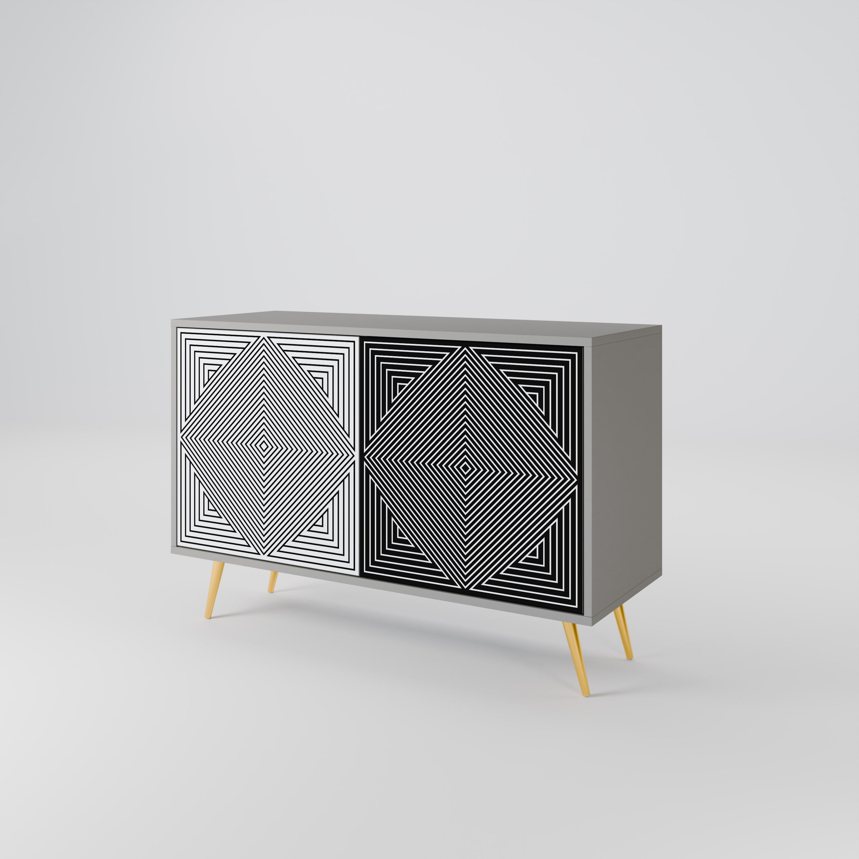 POLYGON ILLUSION 2-Door Sideboard