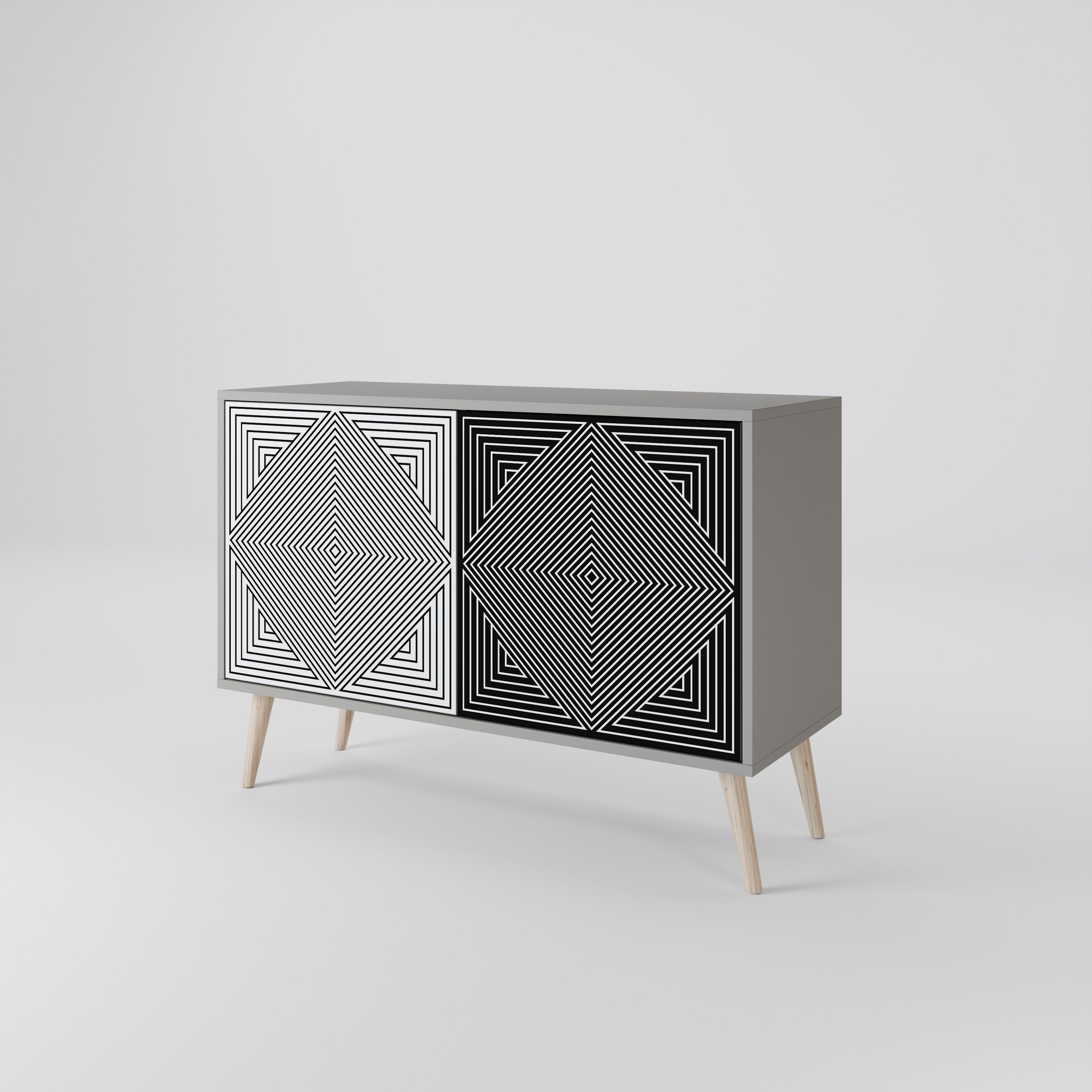 POLYGON ILLUSION 2-Door Sideboard