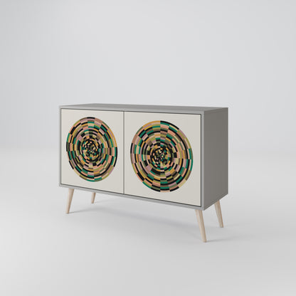 GREEN CIRCLES Dvoudveřová komoda
