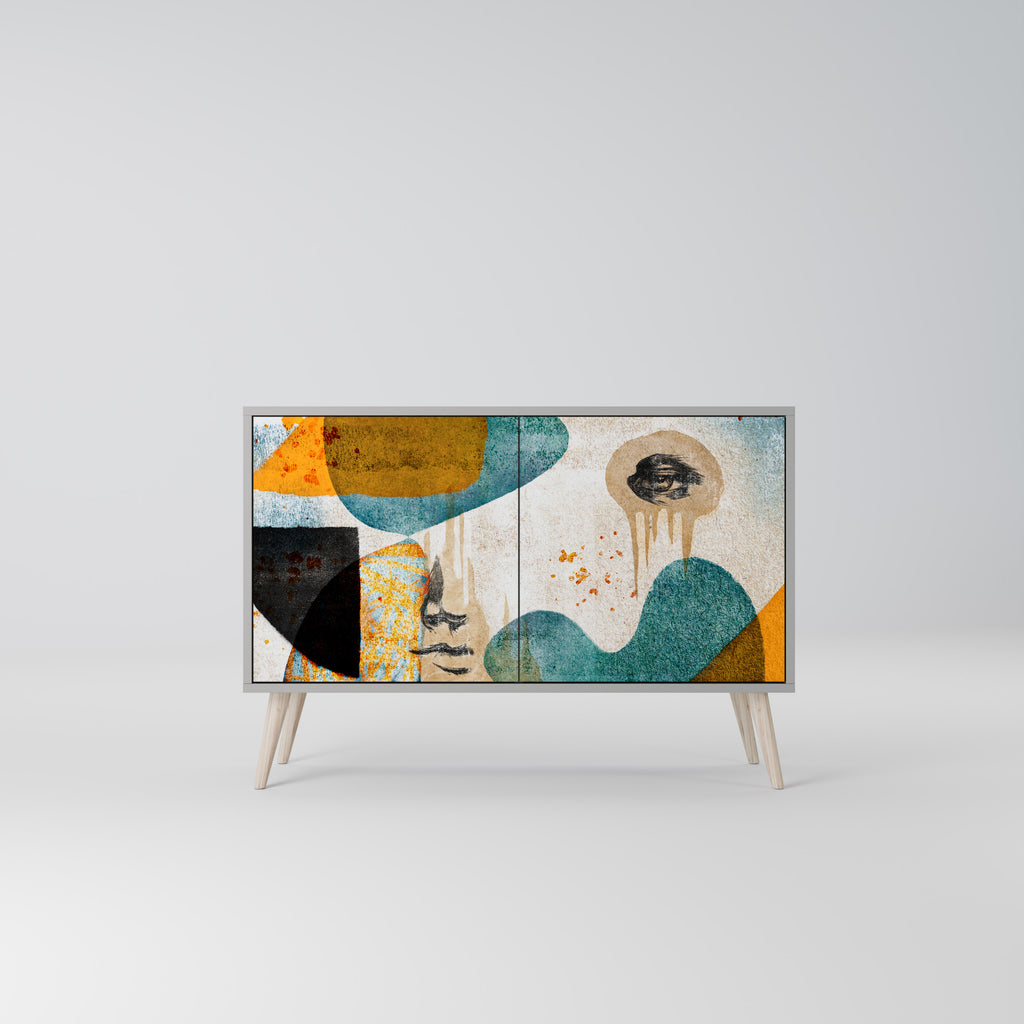 ABSTRACT FACES 2-Door Sideboard