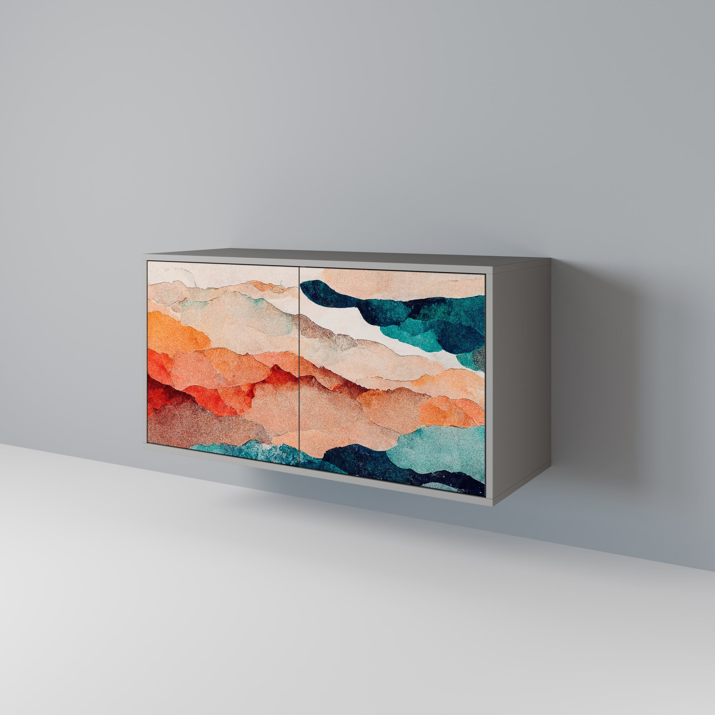 ABSTRACT LANDSCAPE 2-Door Sideboard