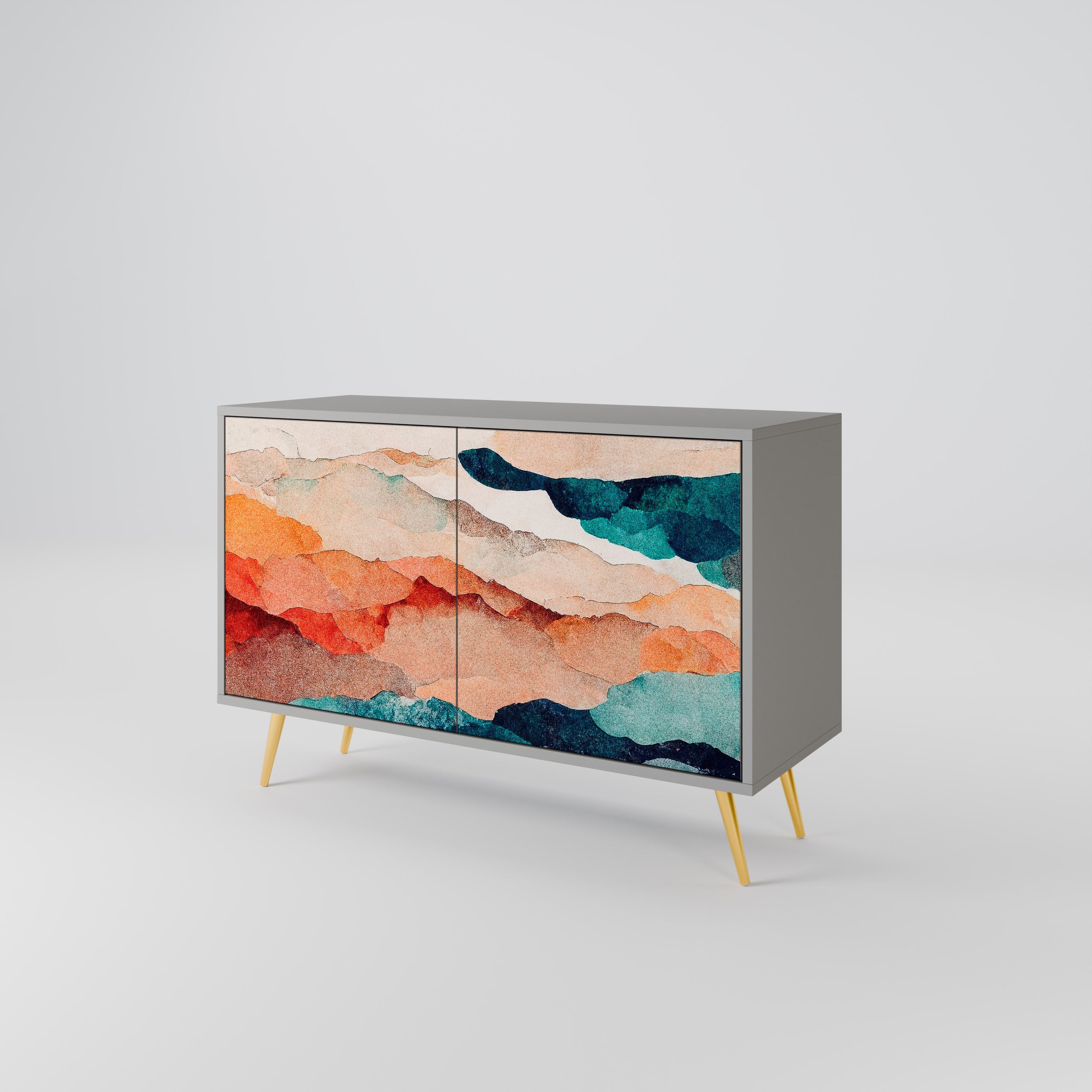 ABSTRACT LANDSCAPE 2-Door Sideboard