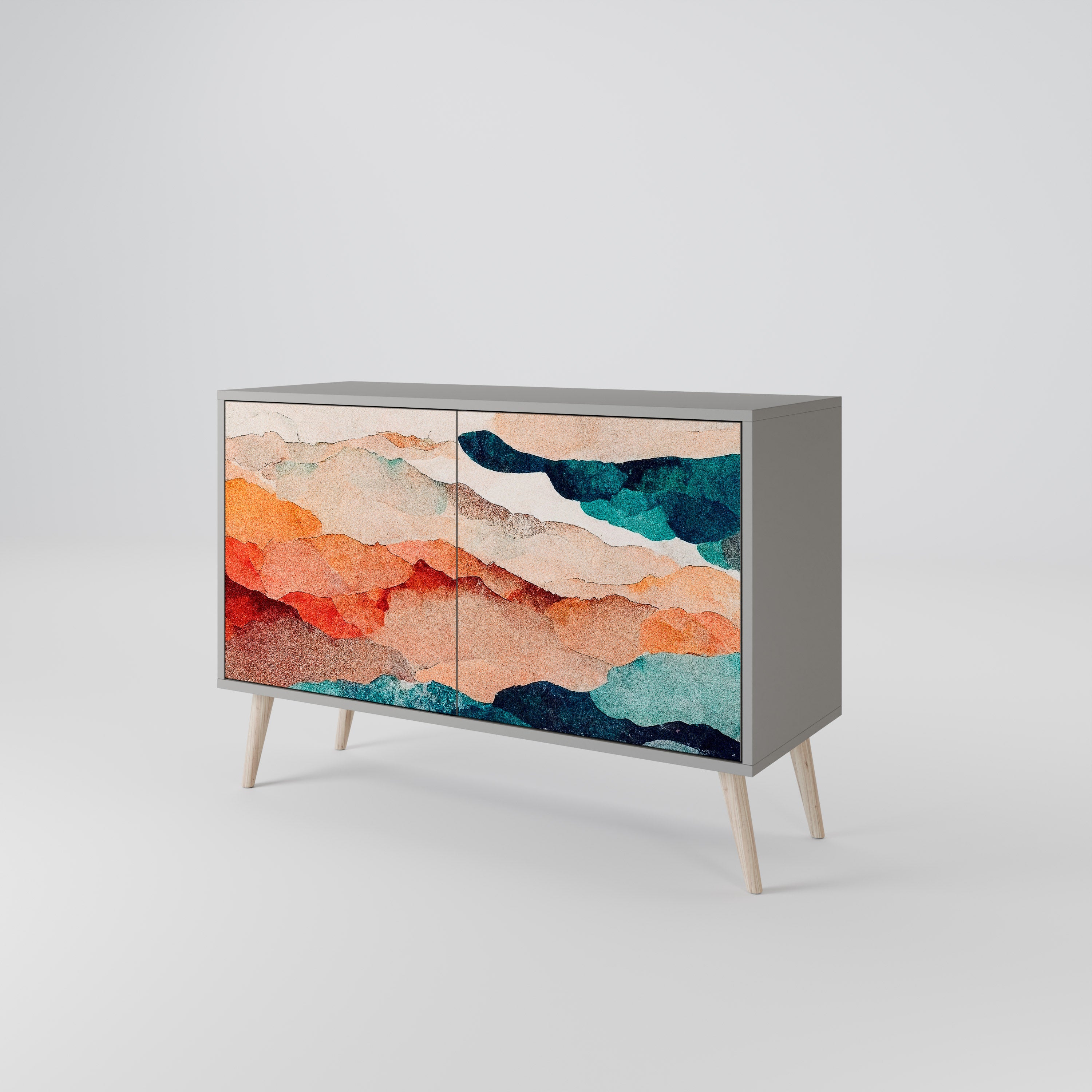 ABSTRACT LANDSCAPE 2-Door Sideboard