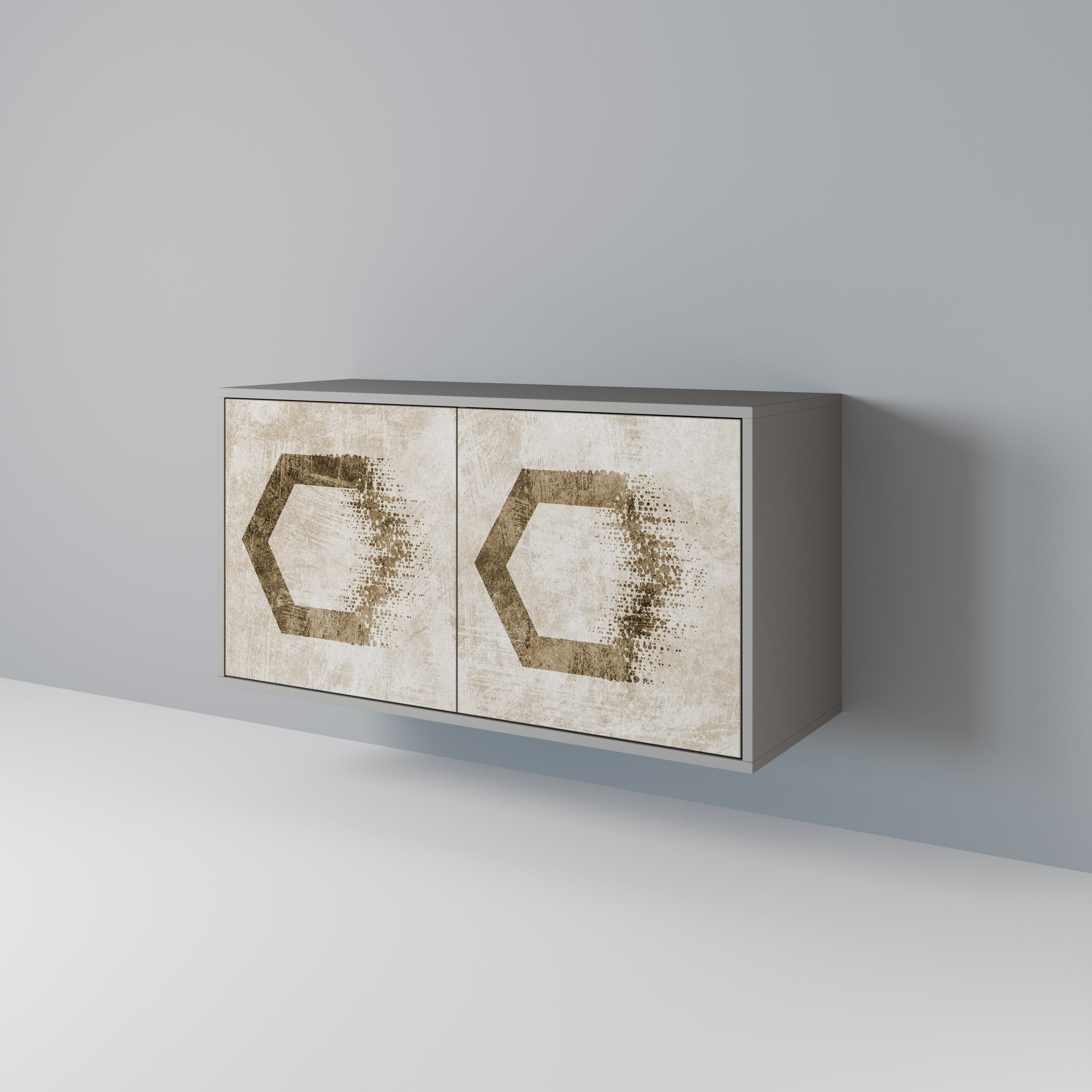 HEXAGONAL SHAPES 2-Door Sideboard