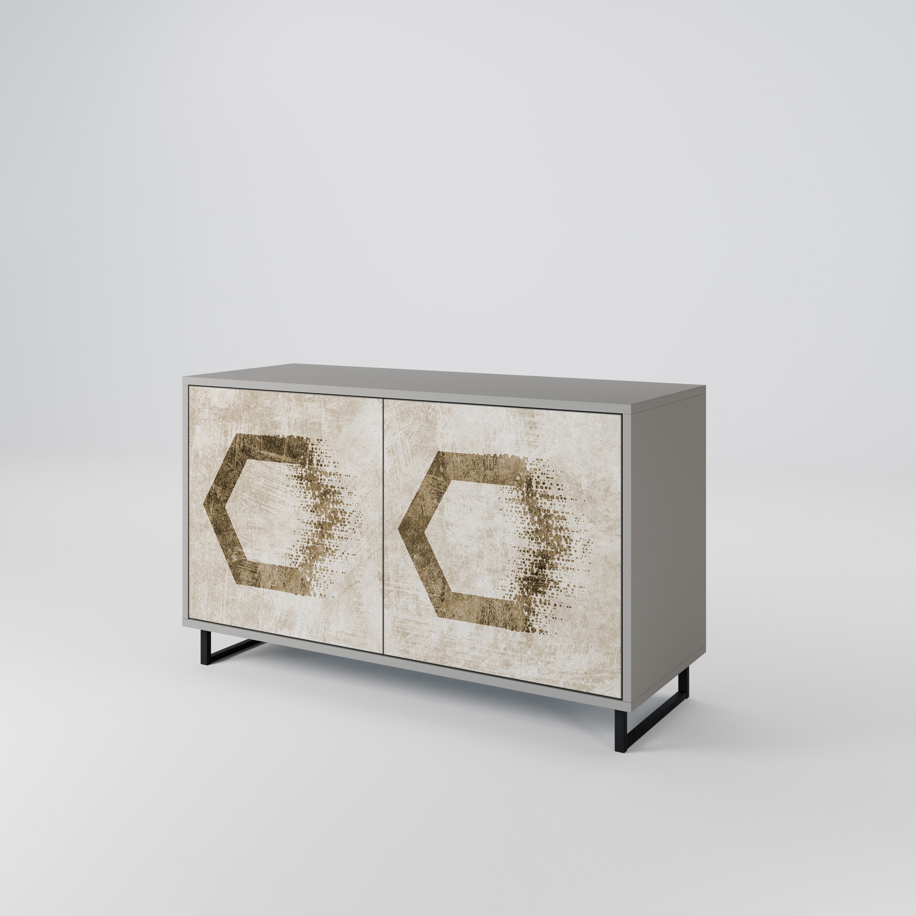 HEXAGONAL SHAPES 2-Door Sideboard