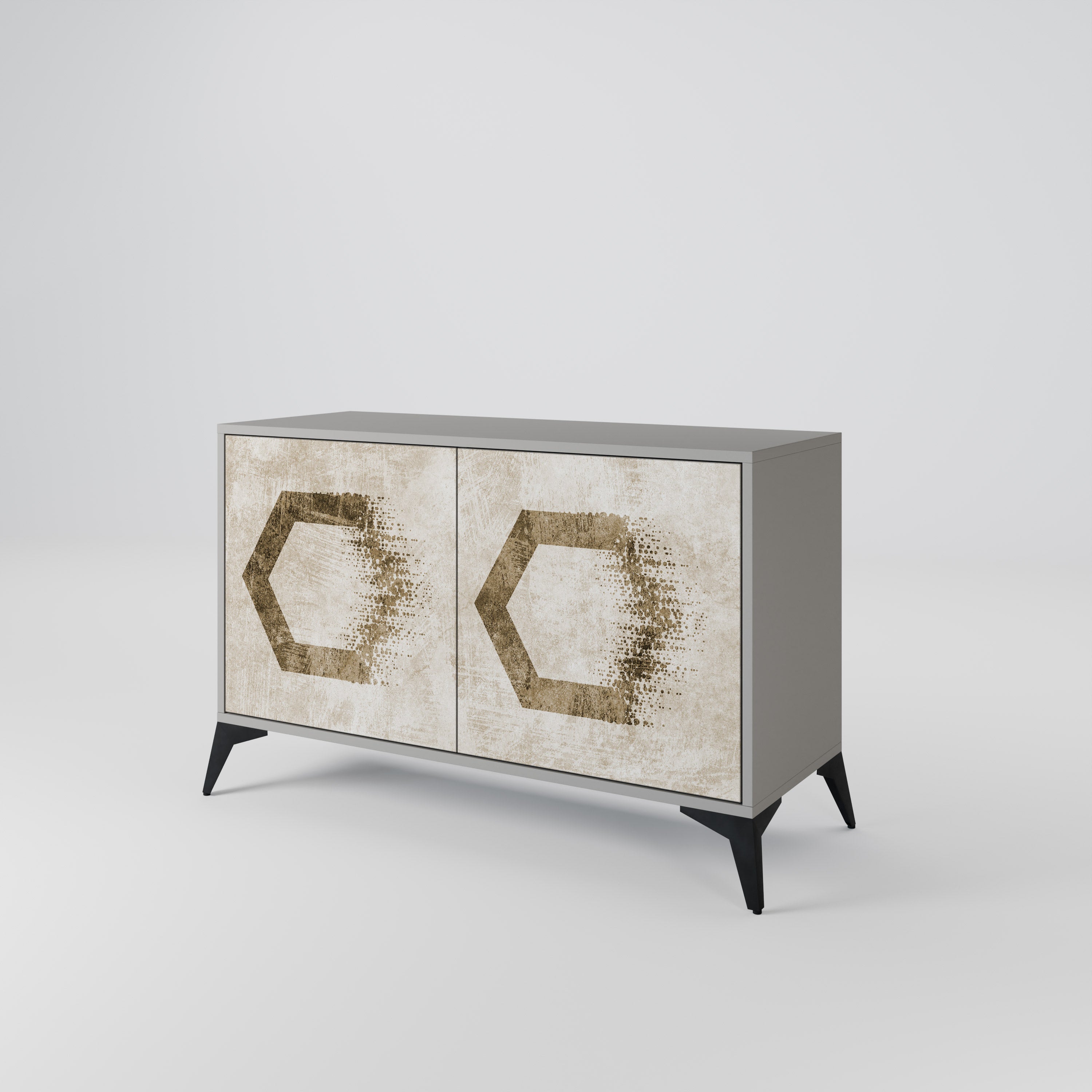 HEXAGONAL SHAPES 2-Door Sideboard