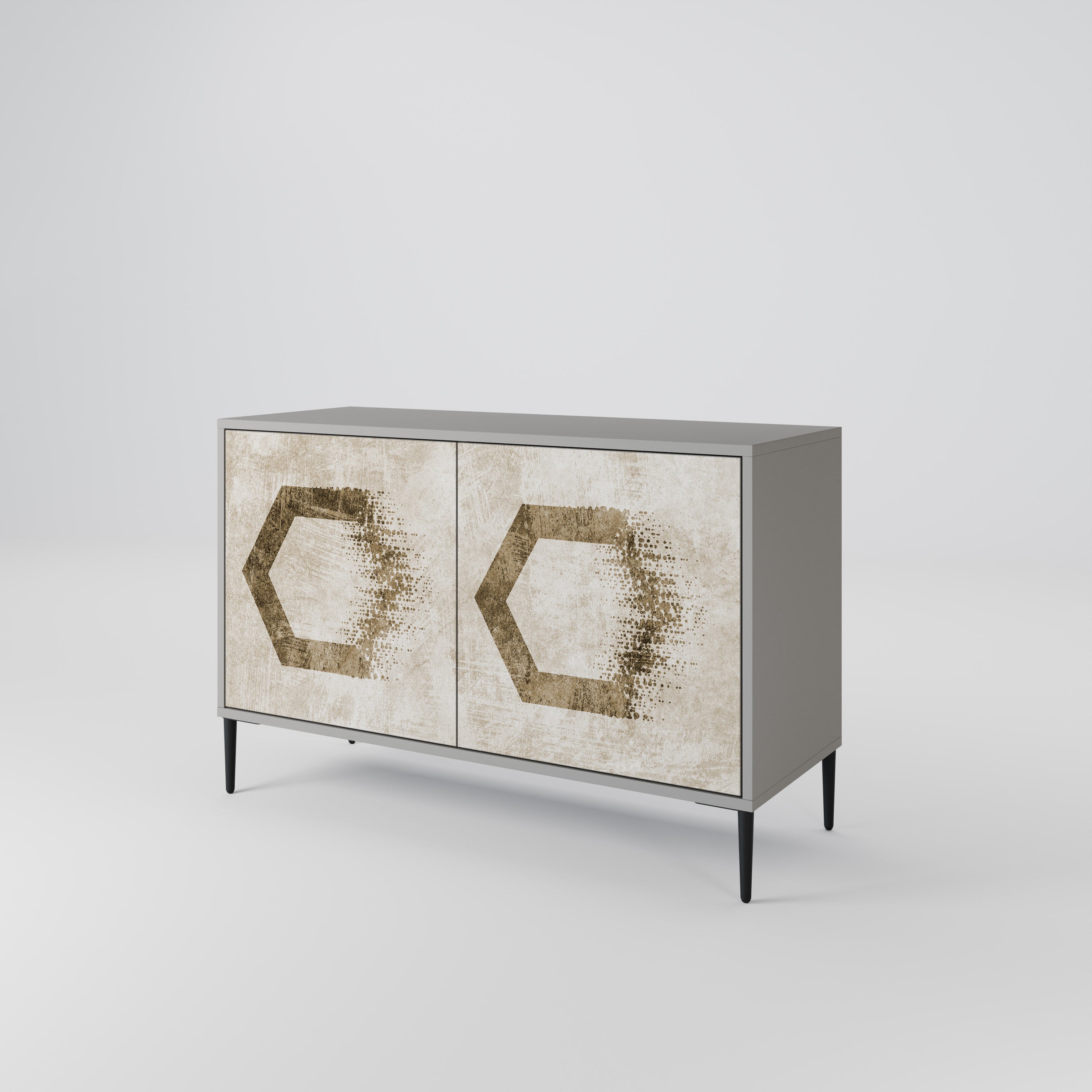 HEXAGONAL SHAPES 2-Door Sideboard
