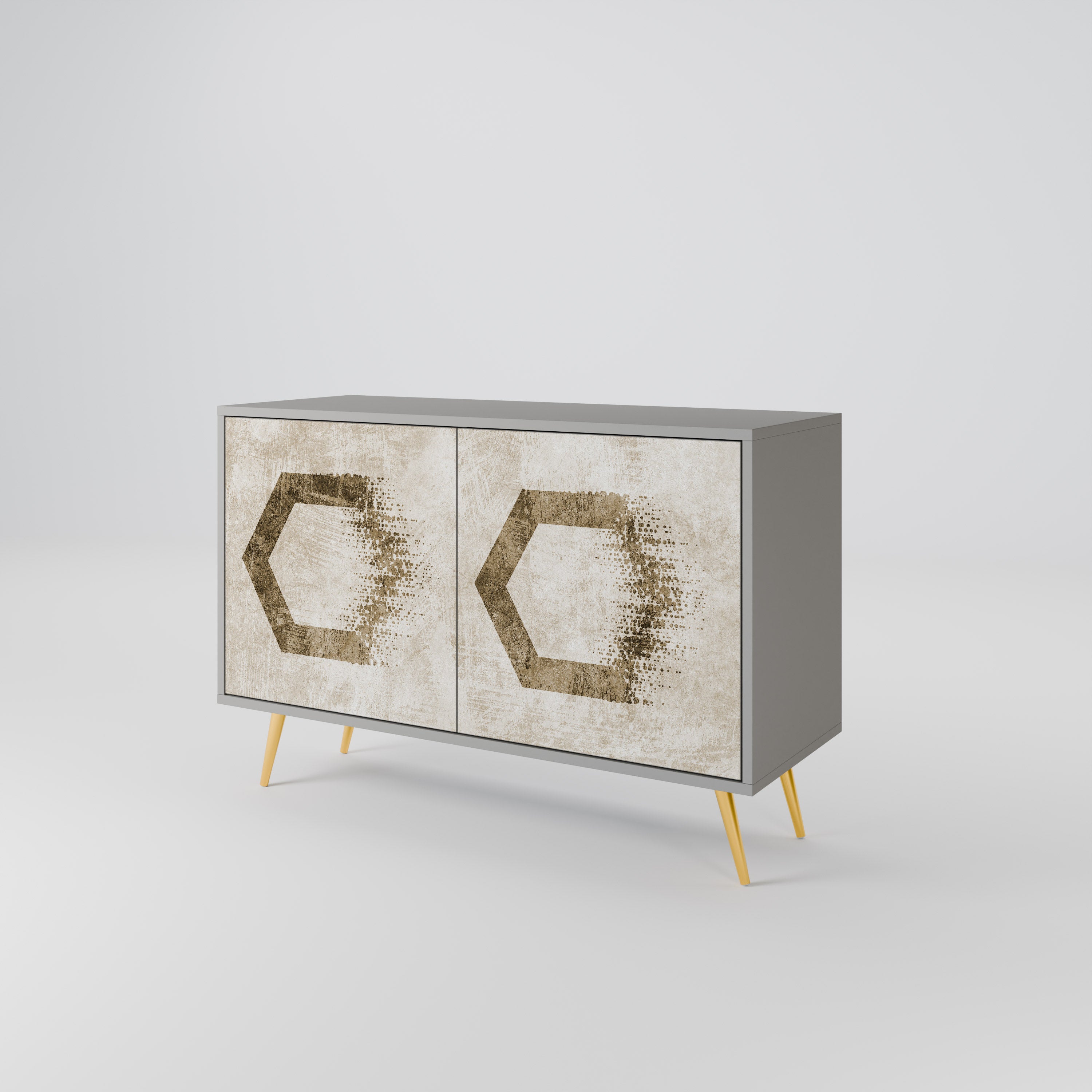 HEXAGONAL SHAPES 2-Door Sideboard