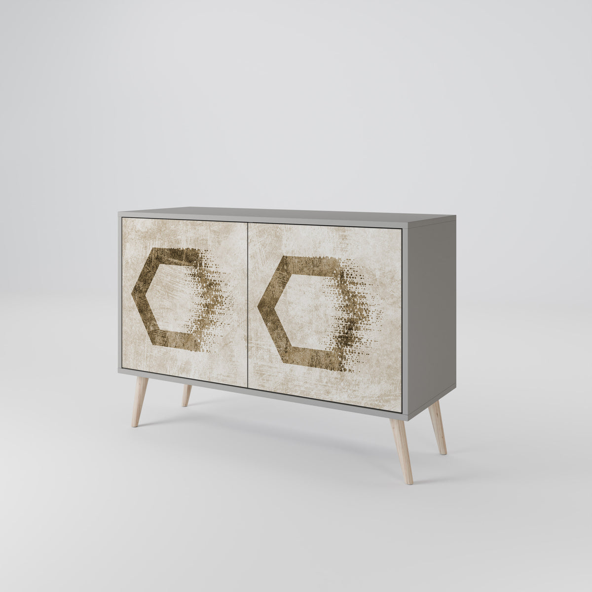 HEXAGONAL SHAPES Dvoudveřová komoda