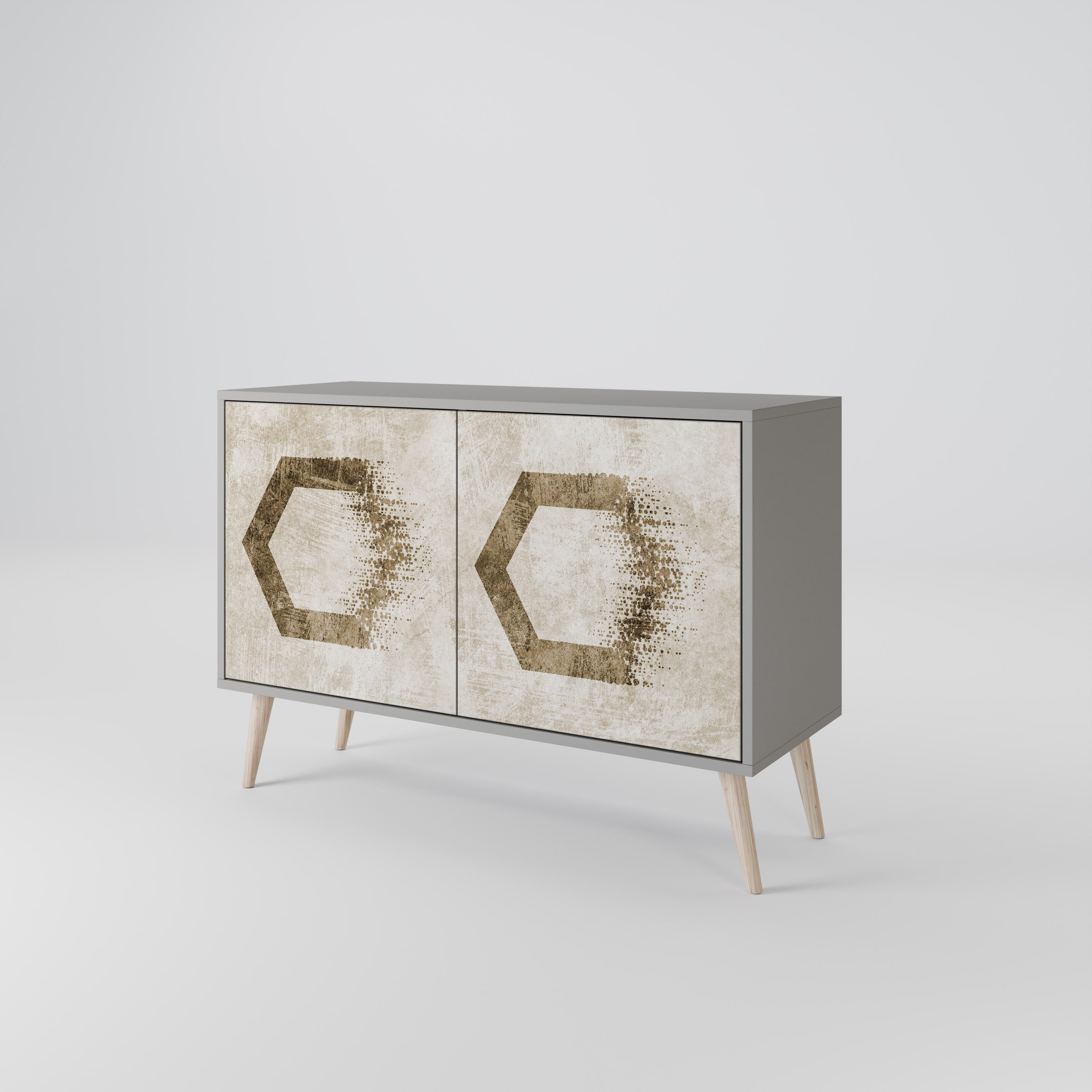 HEXAGONAL SHAPES 2-Door Sideboard