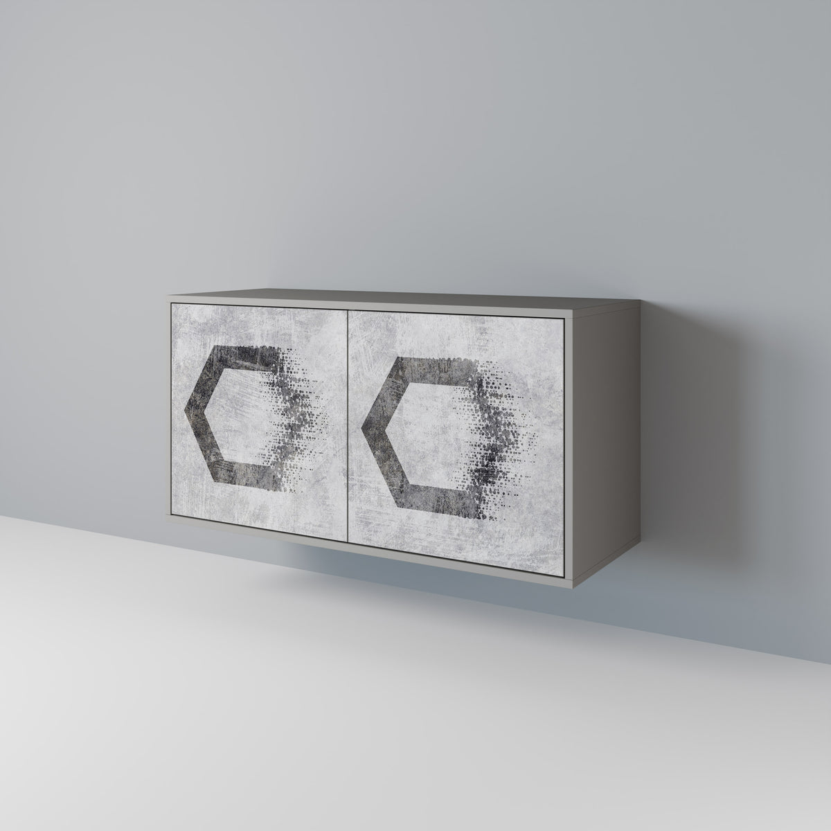 HEXAGONAL FIGURES Dvoudveřová komoda