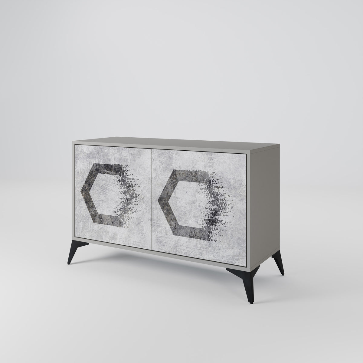HEXAGONAL FIGURES Dvoudveřová komoda