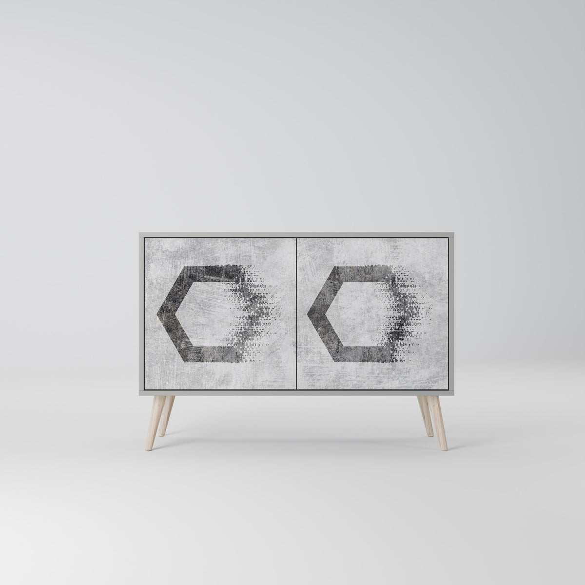 HEXAGONAL FIGURES Dvoudveřová komoda