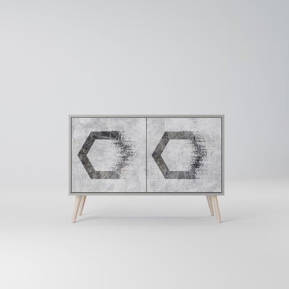 HEXAGONAL FIGURES Dvoudveřová komoda