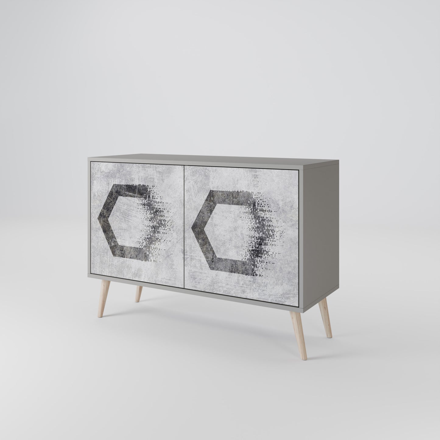 HEXAGONAL FIGURES Dvoudveřová komoda