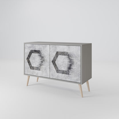 HEXAGONAL FIGURES Dvoudveřová komoda