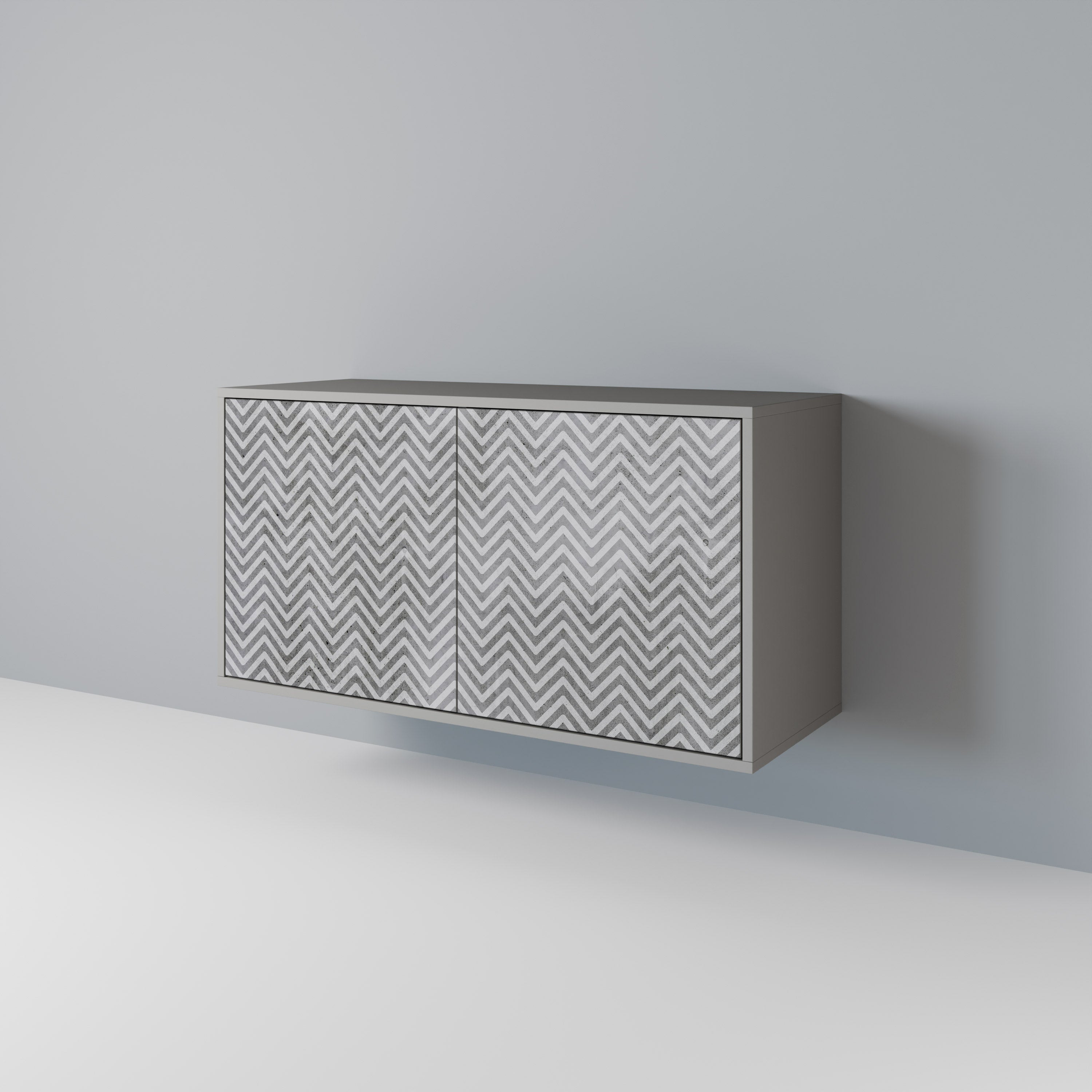 CONCRETE ZIG ZAG 2-Door Sideboard