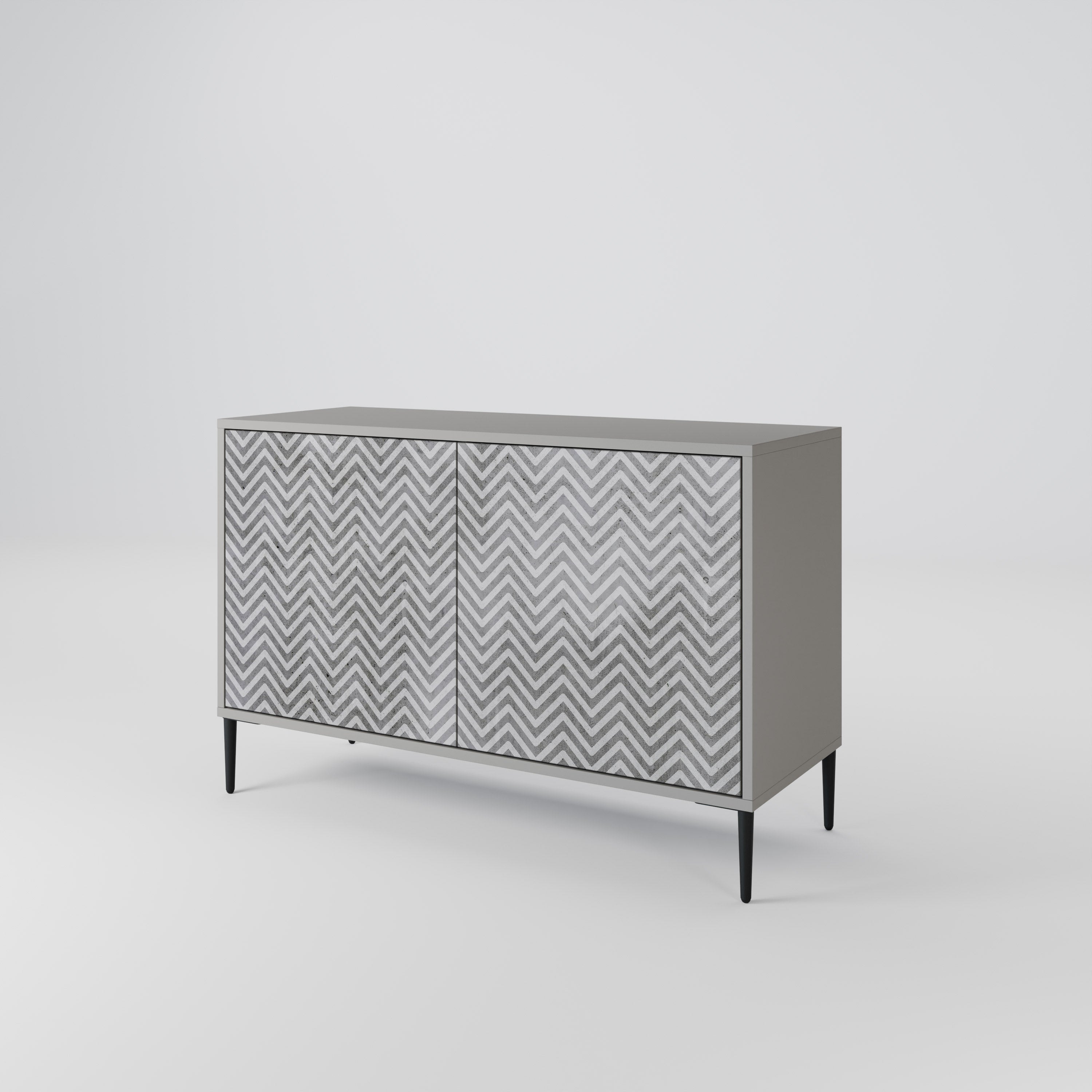 CONCRETE ZIG ZAG 2-Door Sideboard