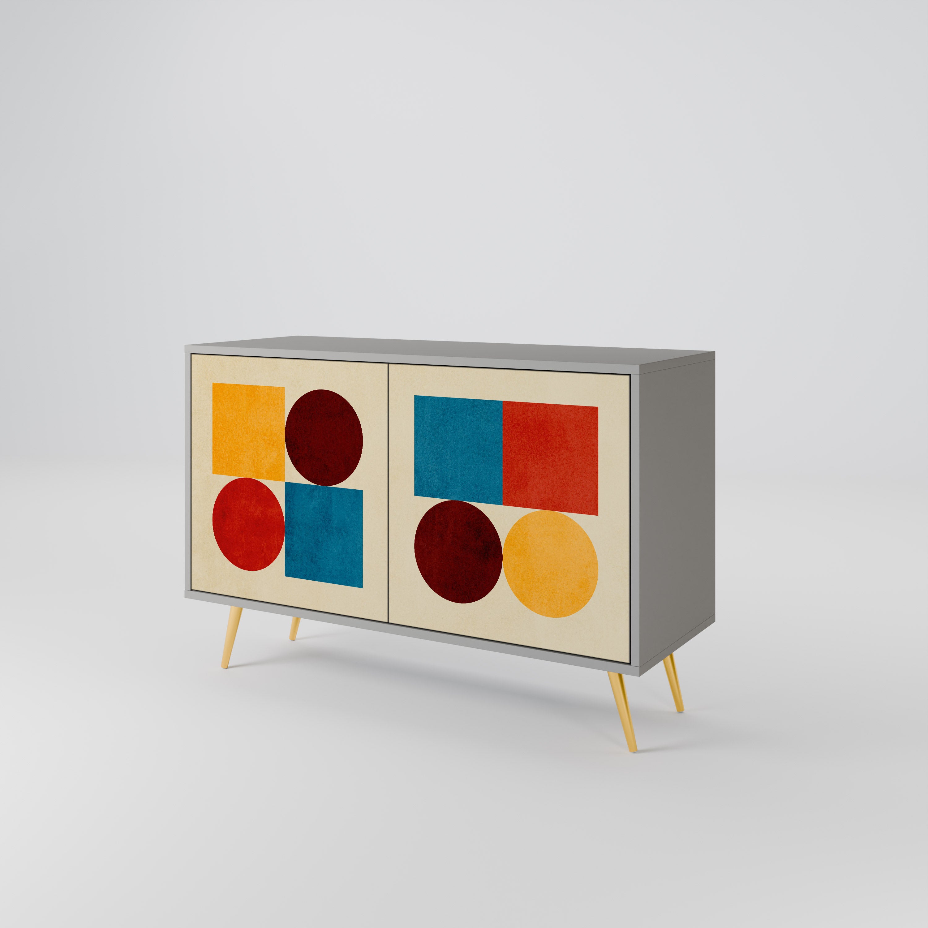 GEOMETRIC PUZZLE 2-Door Sideboard