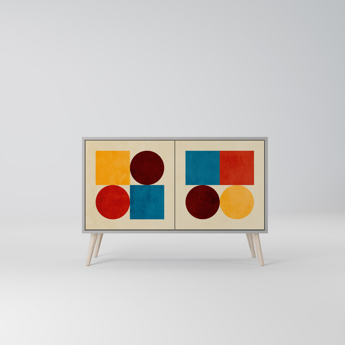 GEOMETRIC PUZZLE Dvoudveřová komoda