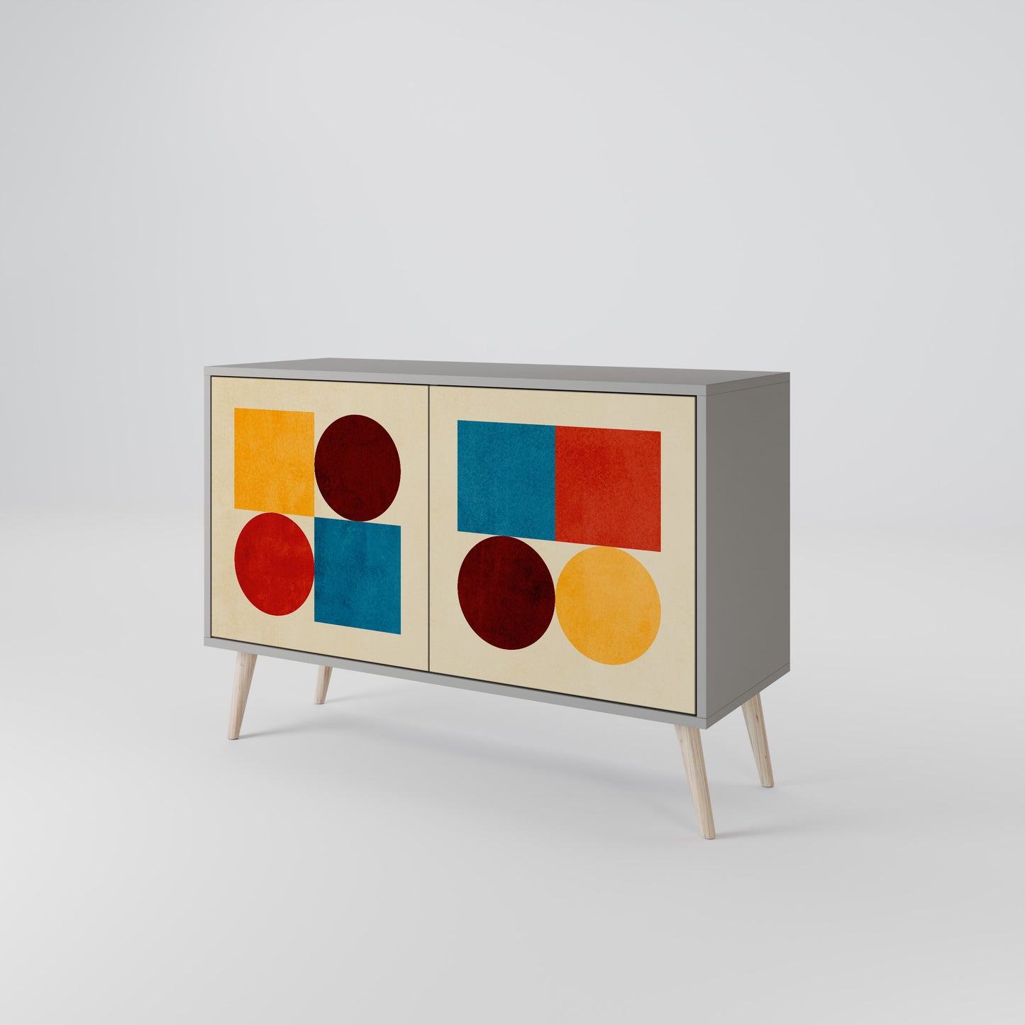 GEOMETRIC PUZZLE Dvoudveřová komoda