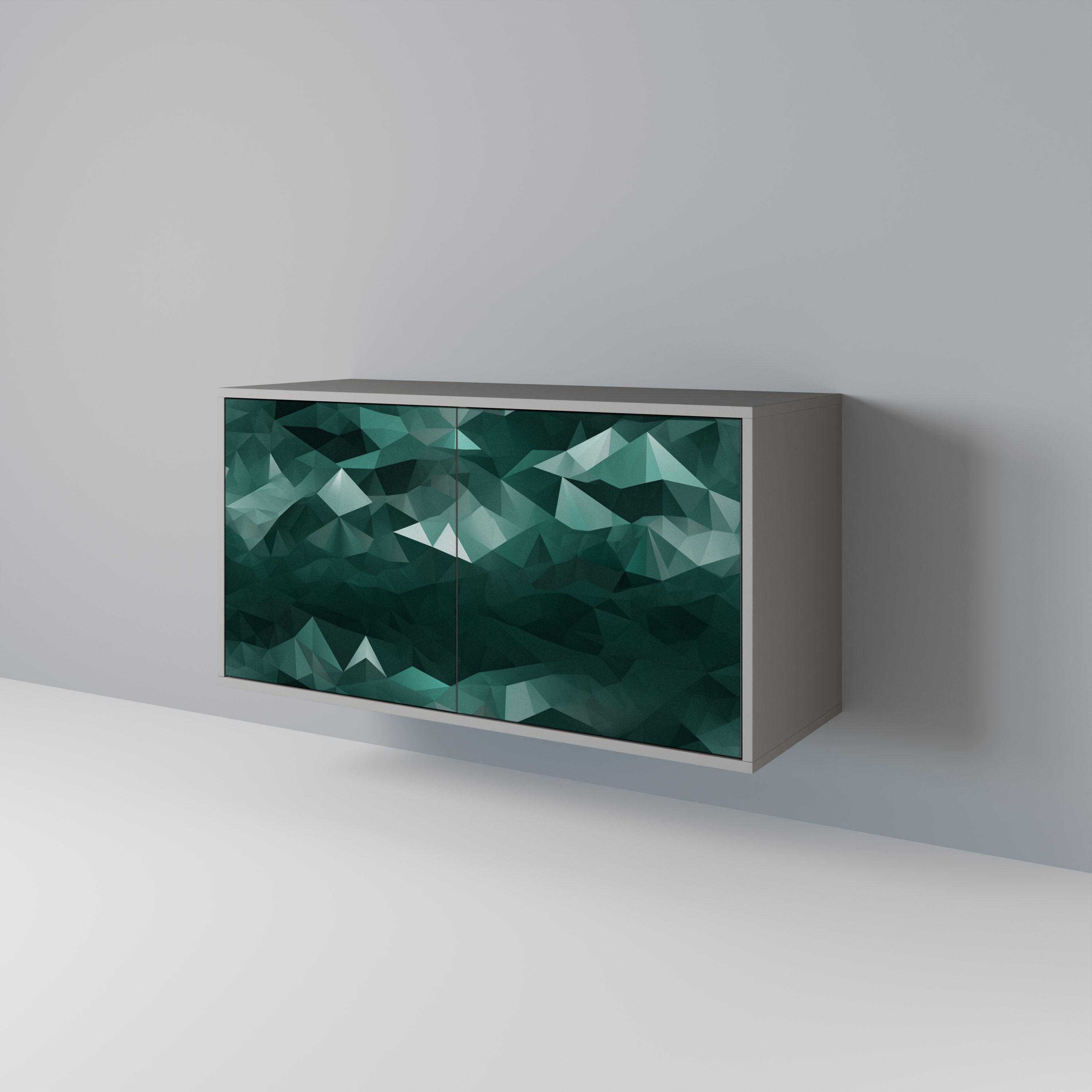 POLYGONAL FLOATING 2-Door Sideboard