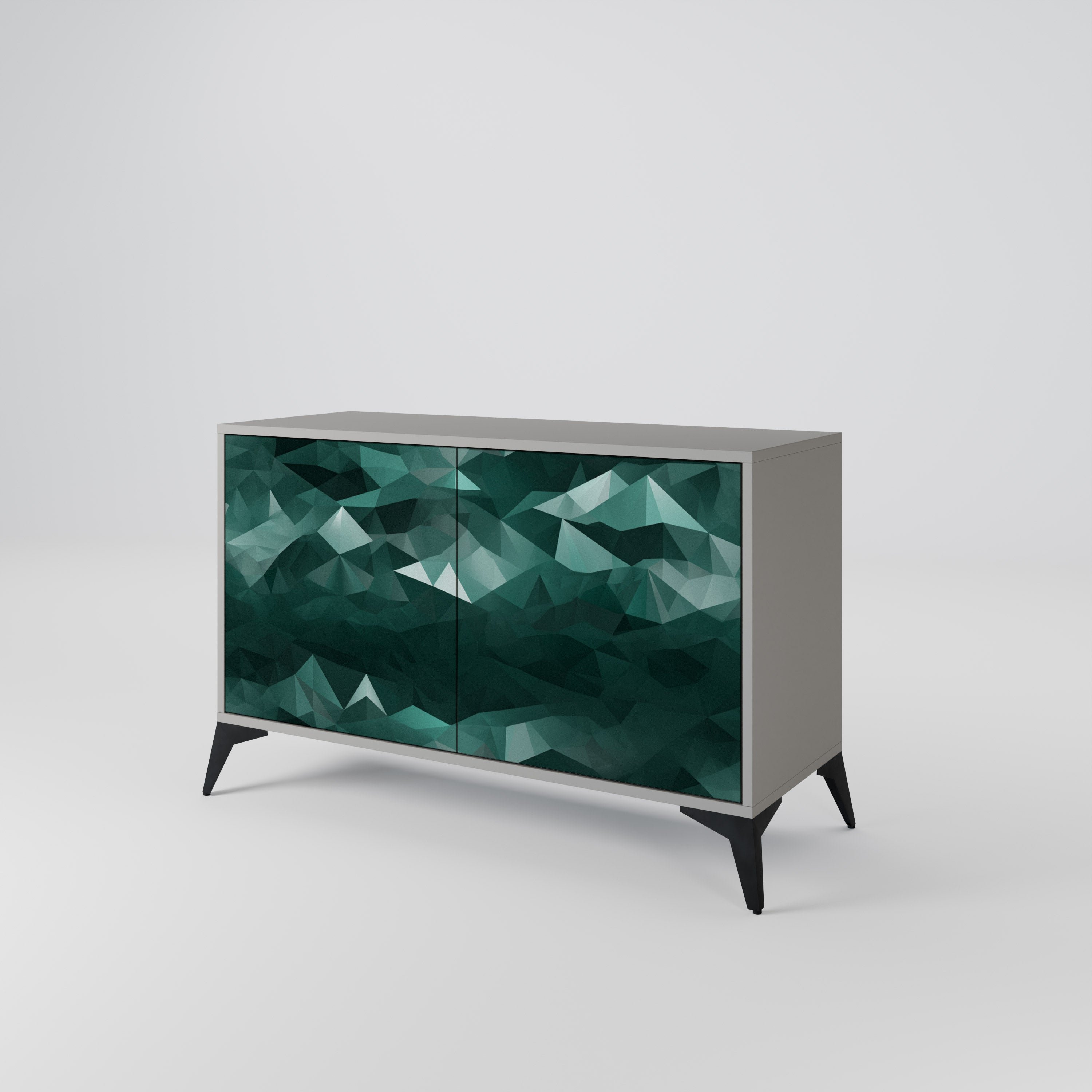 POLYGONAL FLOATING 2-Door Sideboard