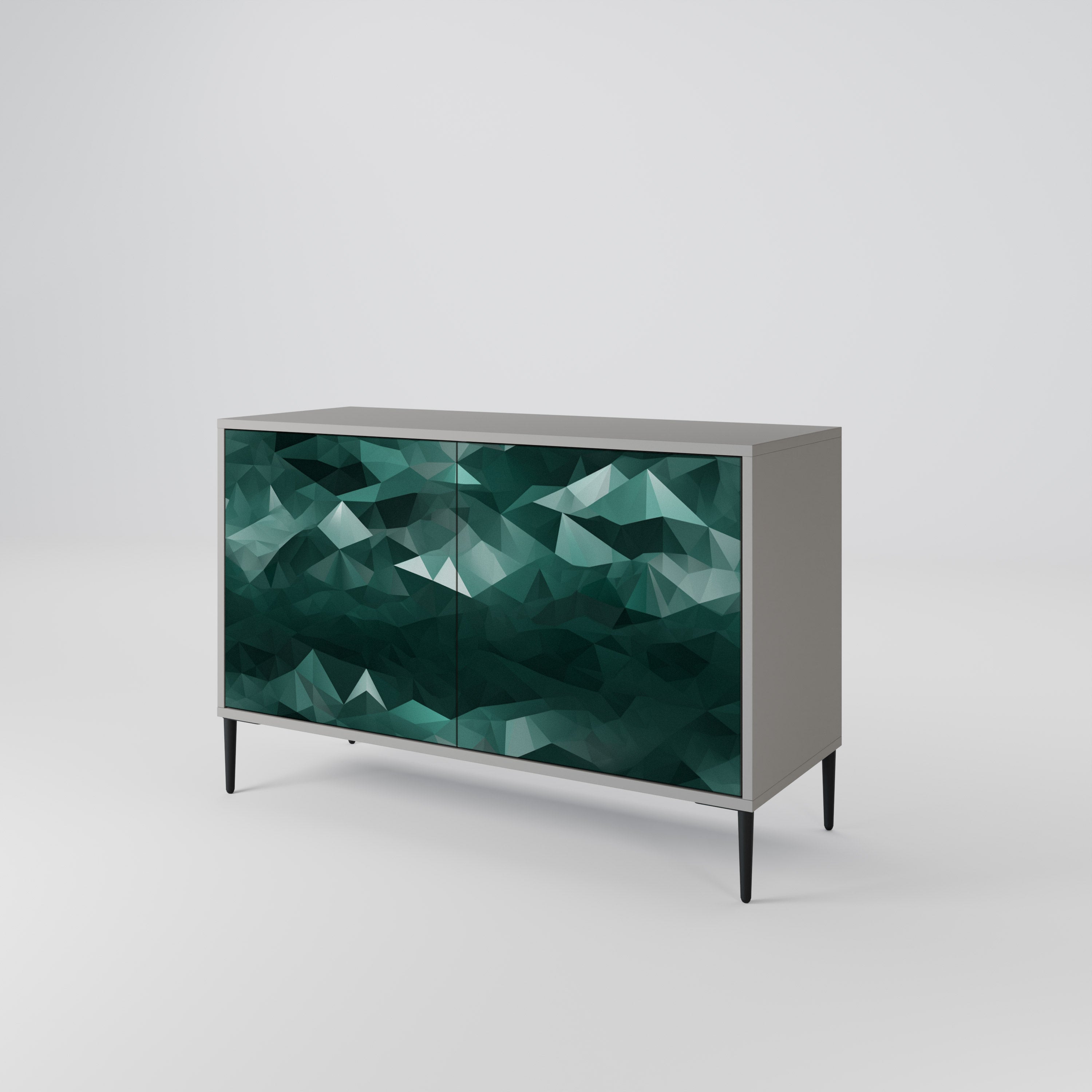 POLYGONAL FLOATING 2-Door Sideboard